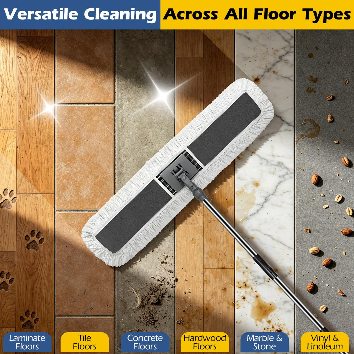 40" Commercial Dust Mop for Floor Cleaning