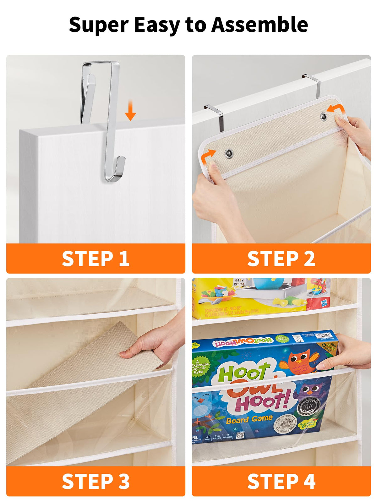 Over The Door Toy Storage Organizer w