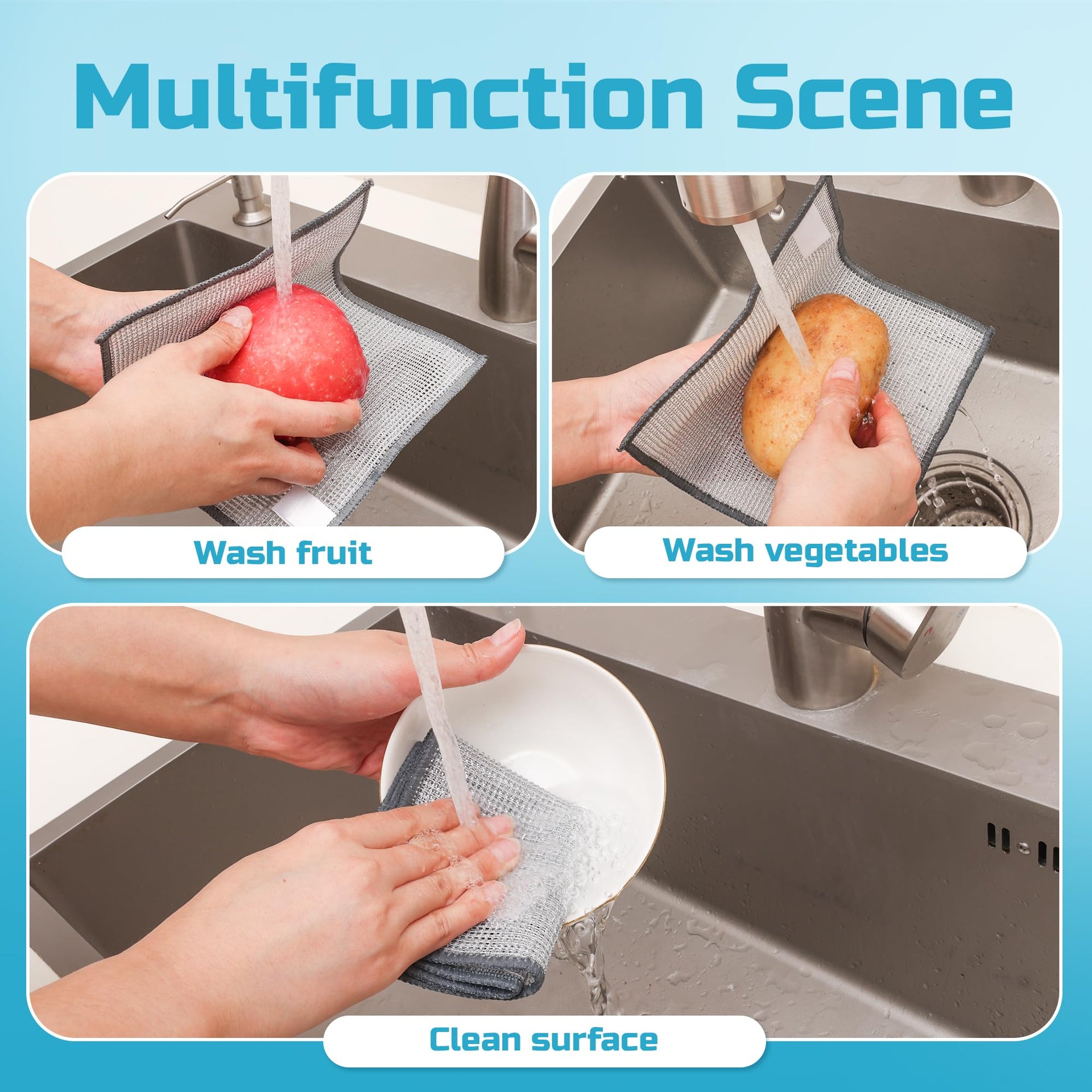 Non Scratch Wire Dishcloth (12 Count)