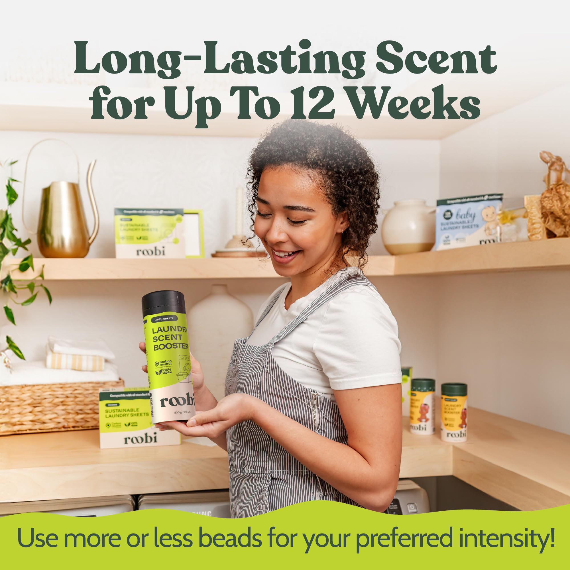 Sustainable Laundry Scent Booster Beads. Linen Breeze Fragrance (17.6 Ounce)