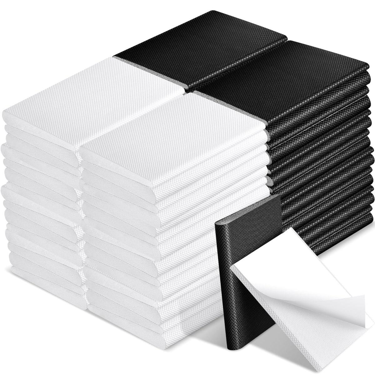 64 Pieces Door Corner Seal Pads Adhesive Weatherstripping (64 Count)