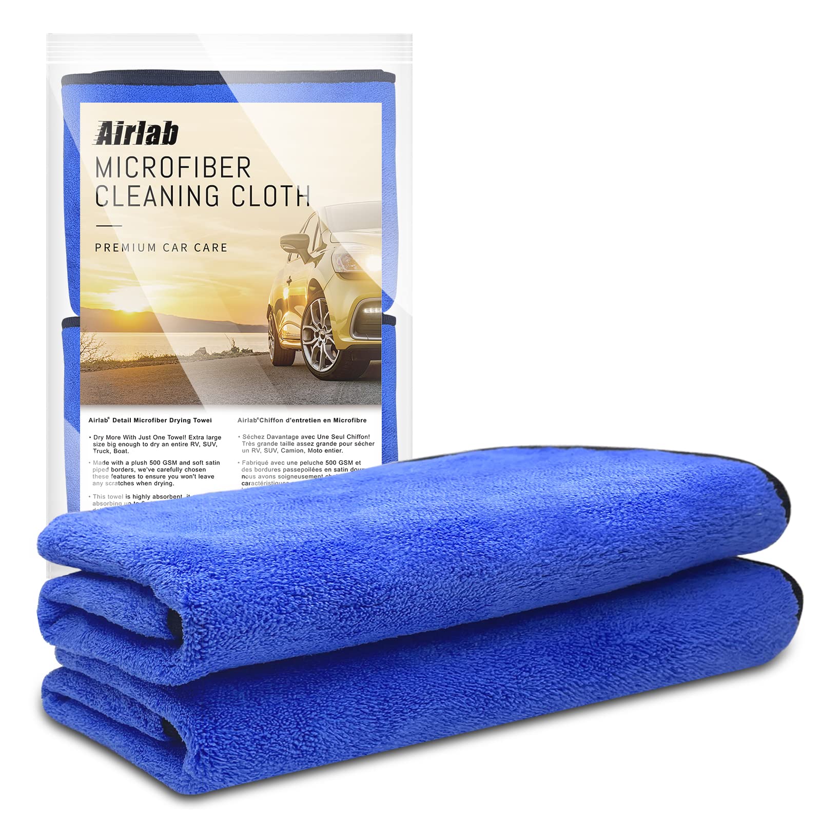 Microfiber Towels Cars Wash Drying Cleaning Cloth (2 Count)