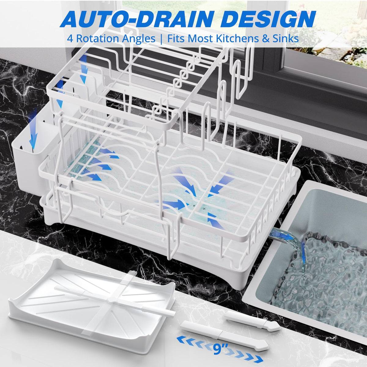 2 Tier Dish Drying Rack