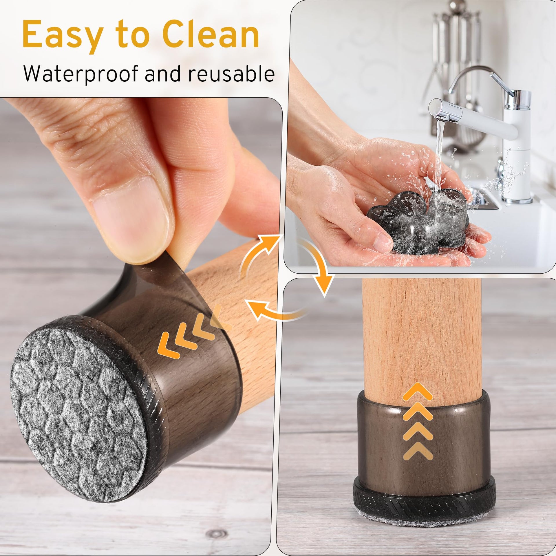 24PCS Round Chair Leg Floor Protectors (24 Count)
