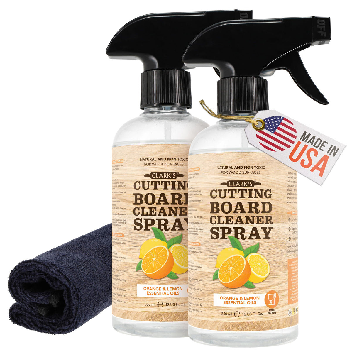 Cutting Board Spray Cleaner 12 oz (2 Count)