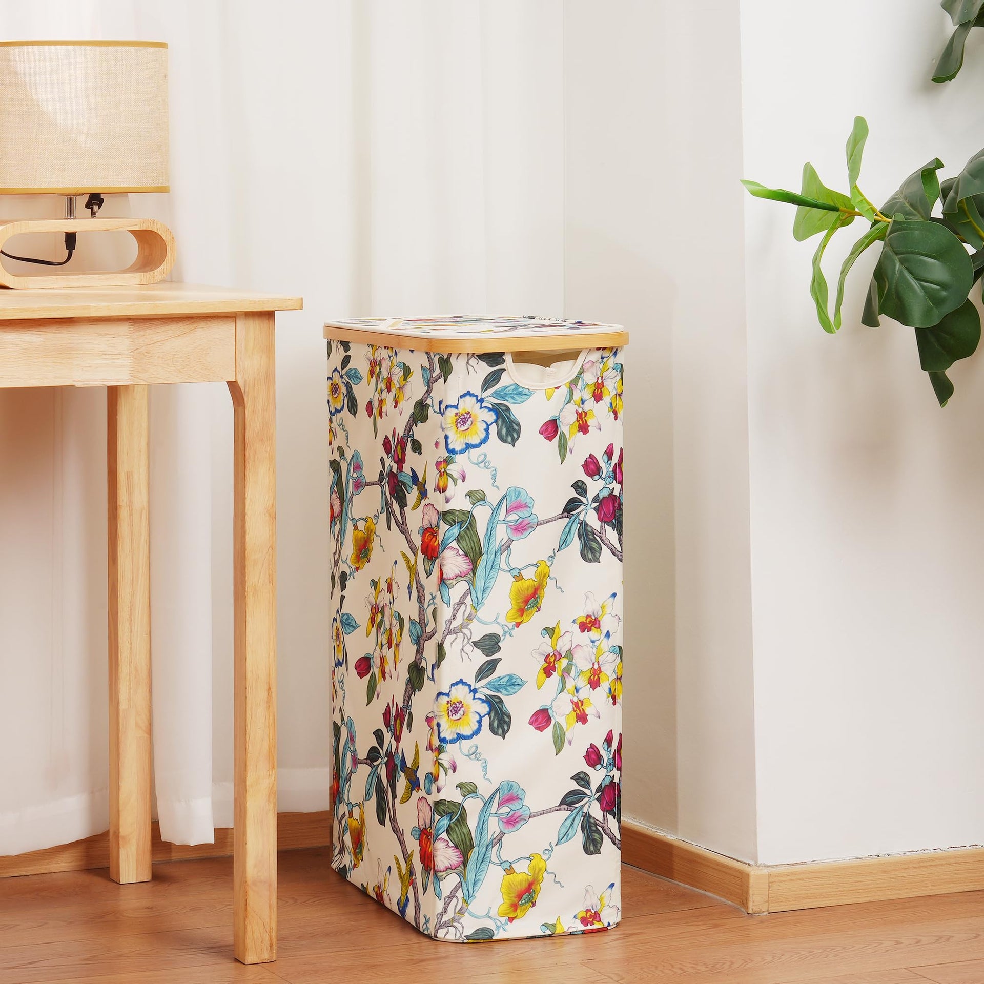Slim Laundry Basket with Lid