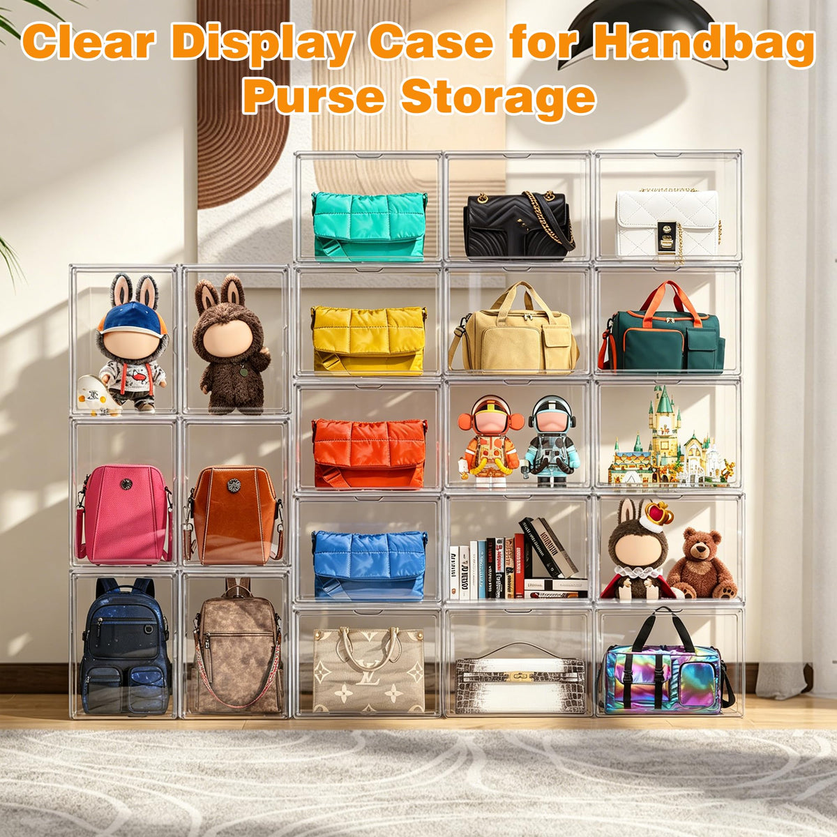 Clear Purse Organizer Set of 9 (9 Count)