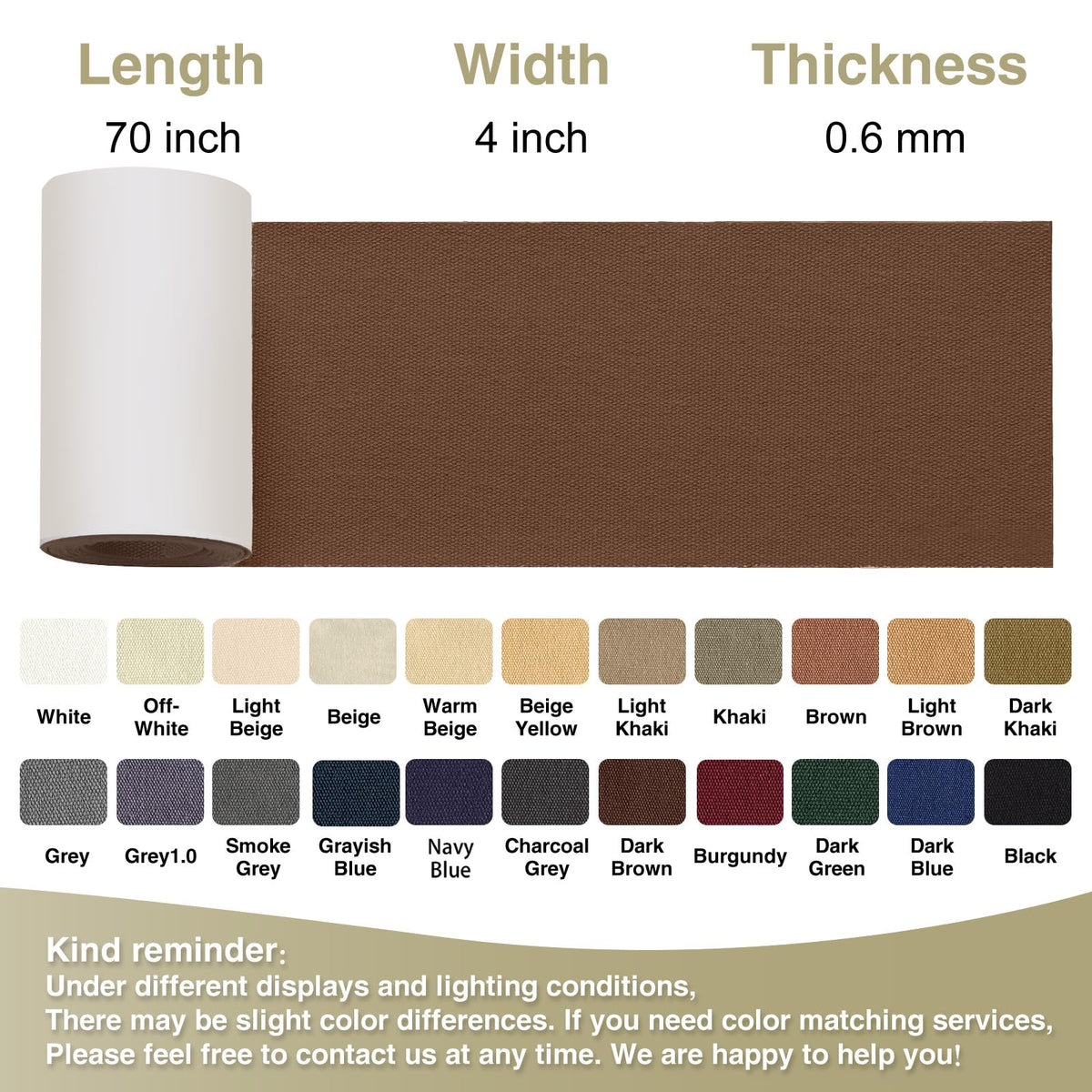 Canvas Repair Tape 4×70 Inch Waterproof Self