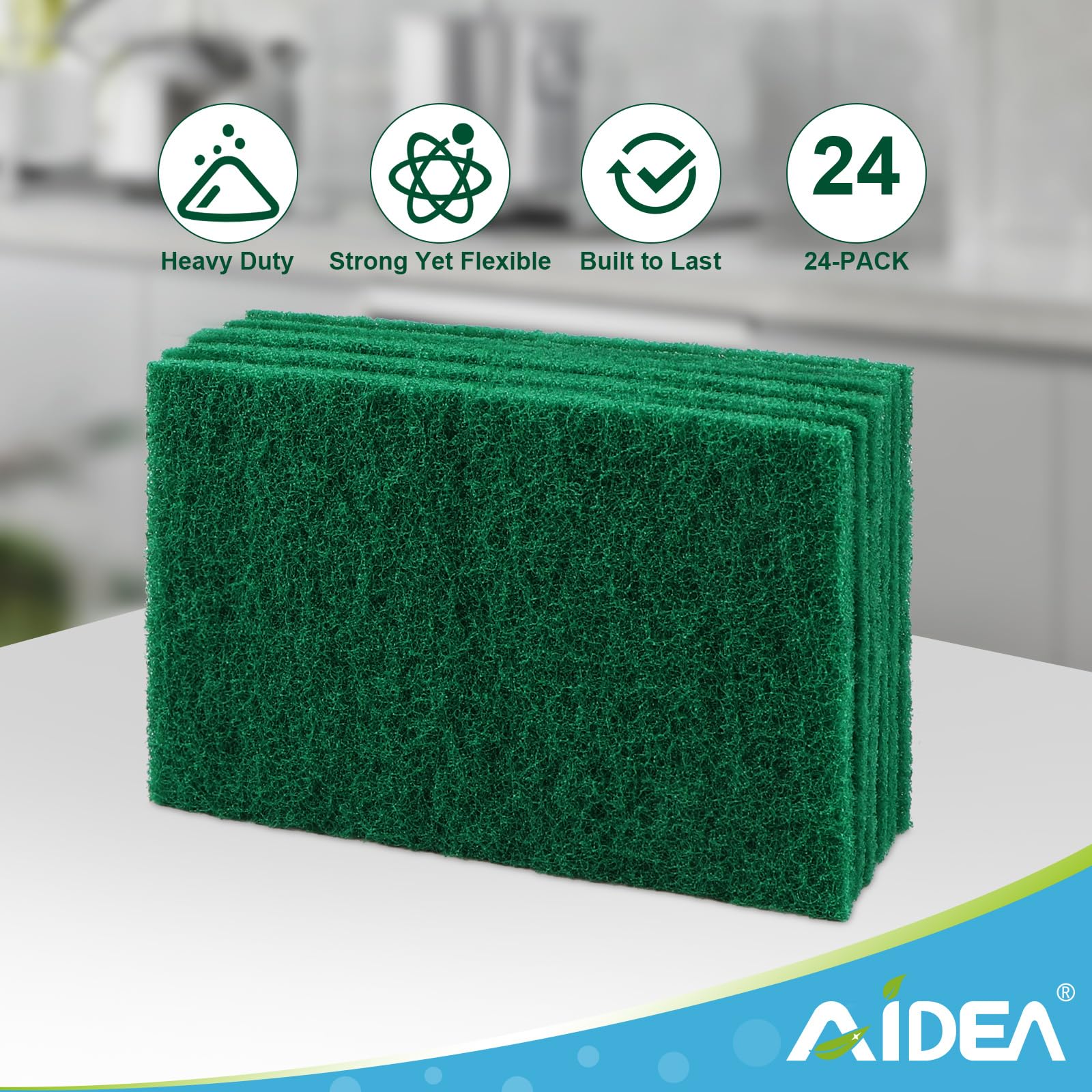 Heavy Duty Scouring Pads (24 Count)