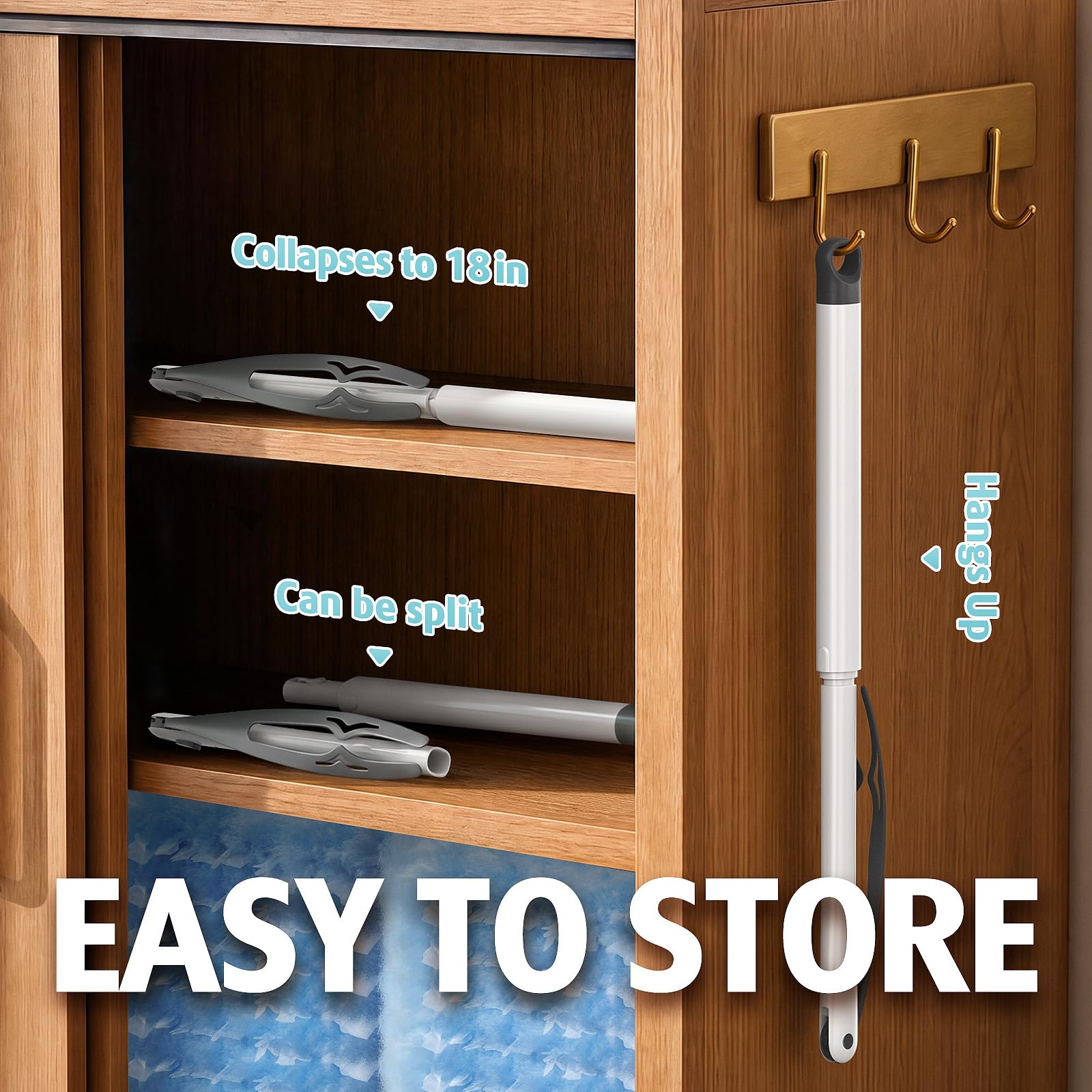 30 Count Duster Kit Refills with 3 ft Extendable Handle for Swiffer