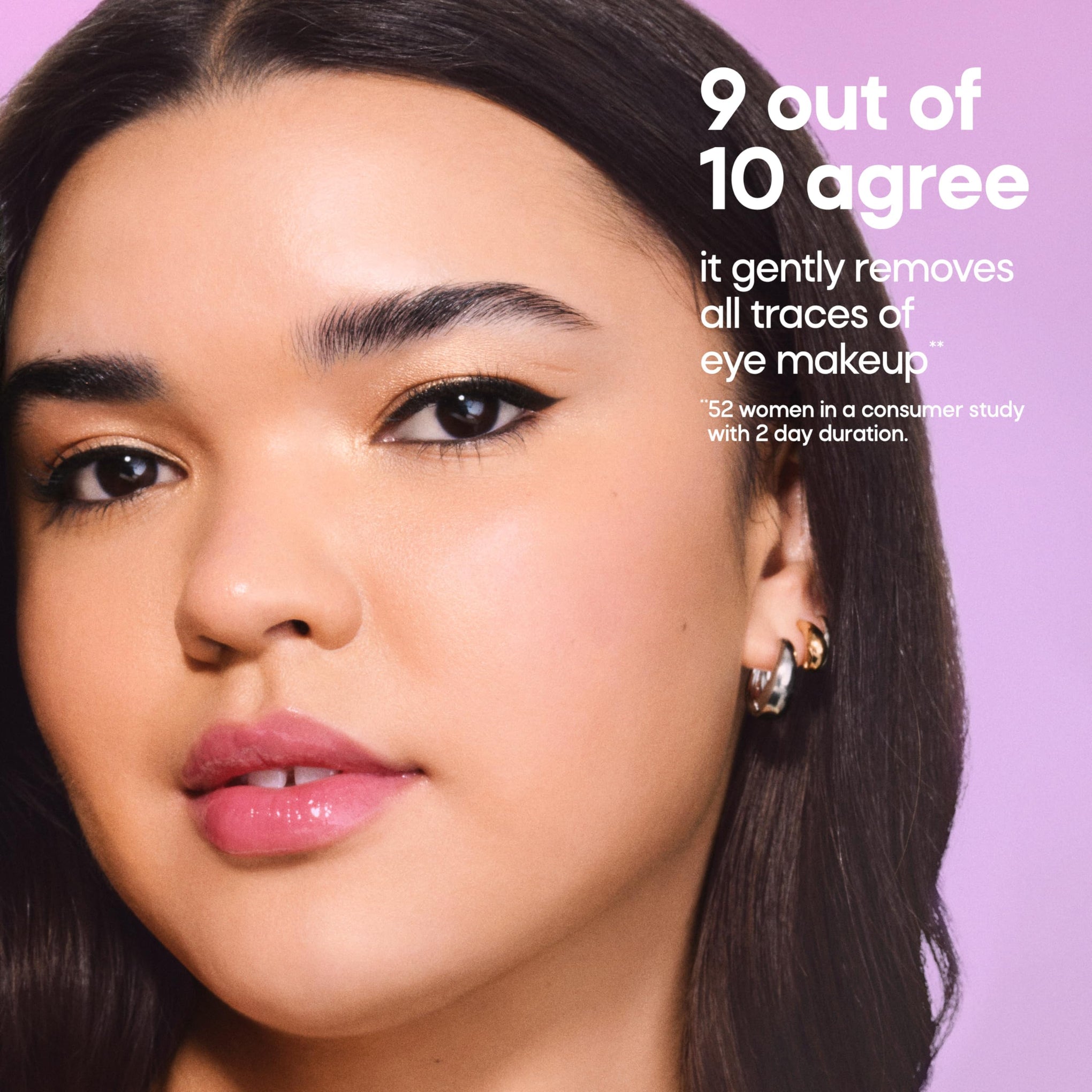 Oil Free Micellar Eye Makeup Remover Pads (80 Count)
