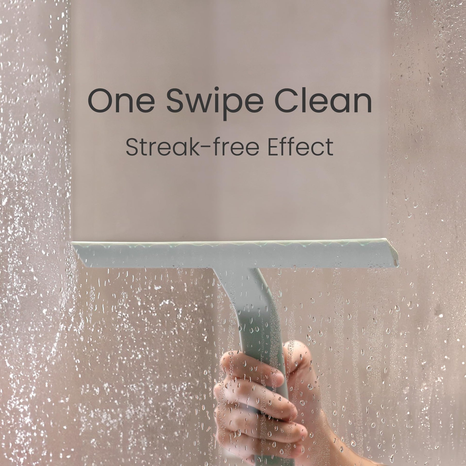 JustHang Shower Squeegee with Built