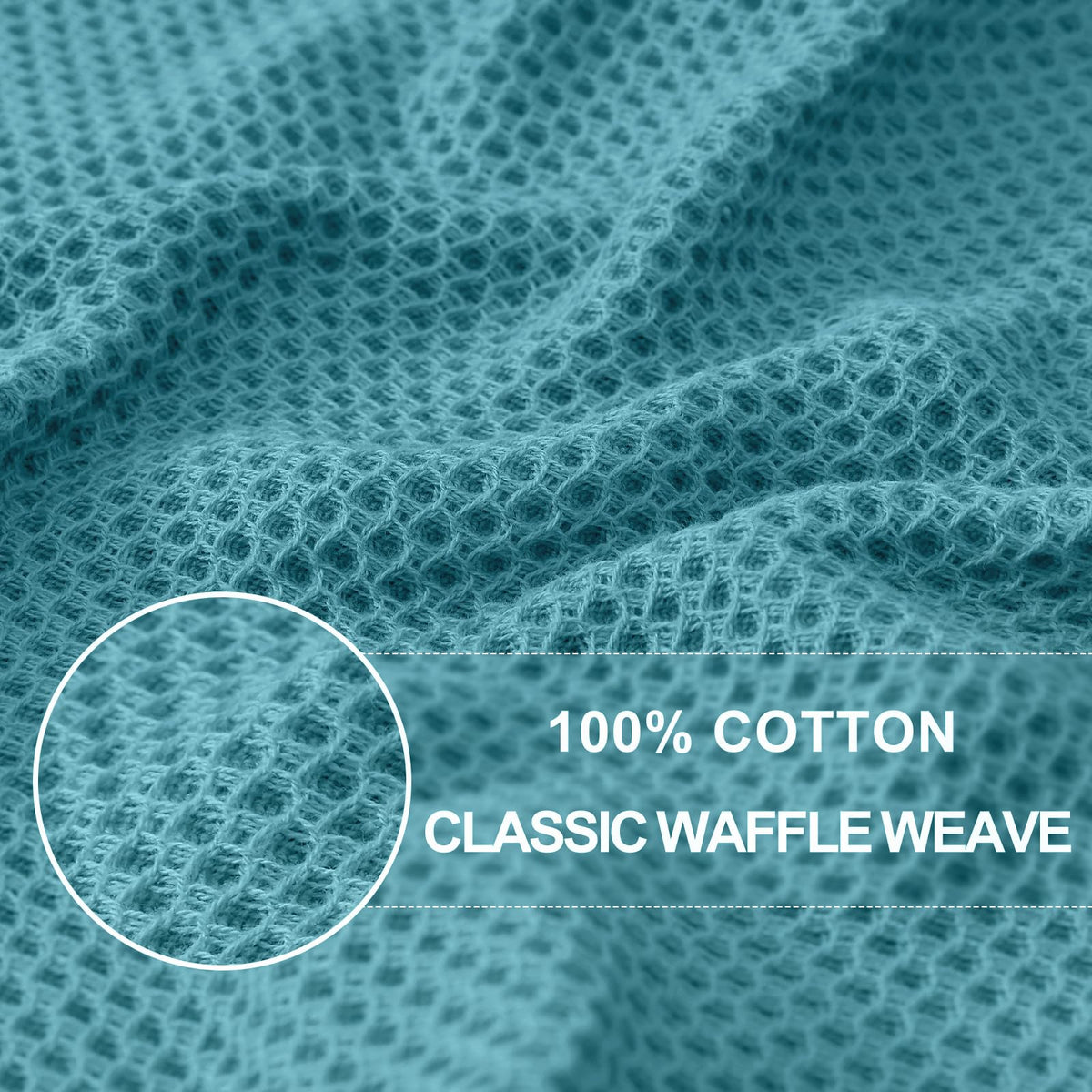 100% Cotton Waffle Weave Kitchen Dish Cloths 8 (8 Count)