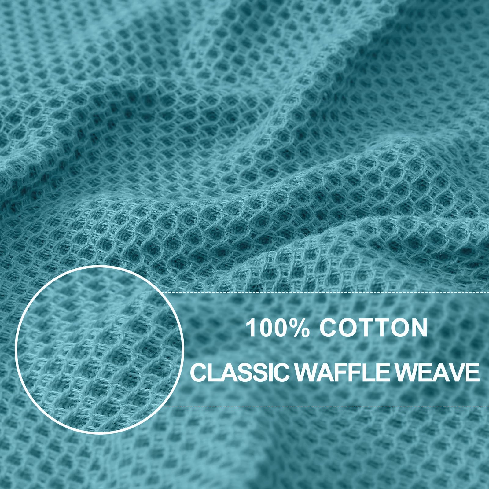 100% Cotton Waffle Weave Kitchen Dish Cloths 12 (12 Count)