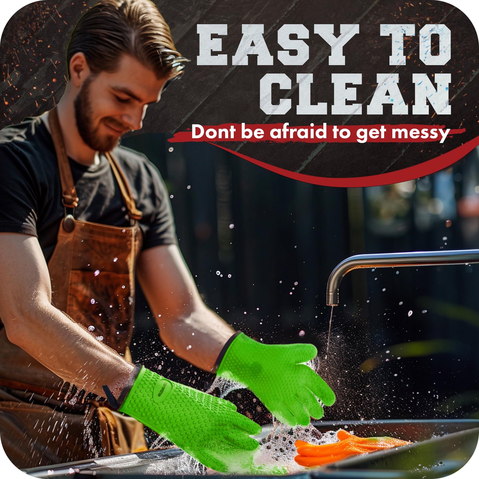 XL Silicone Smoker Oven Gloves (2 Count)
