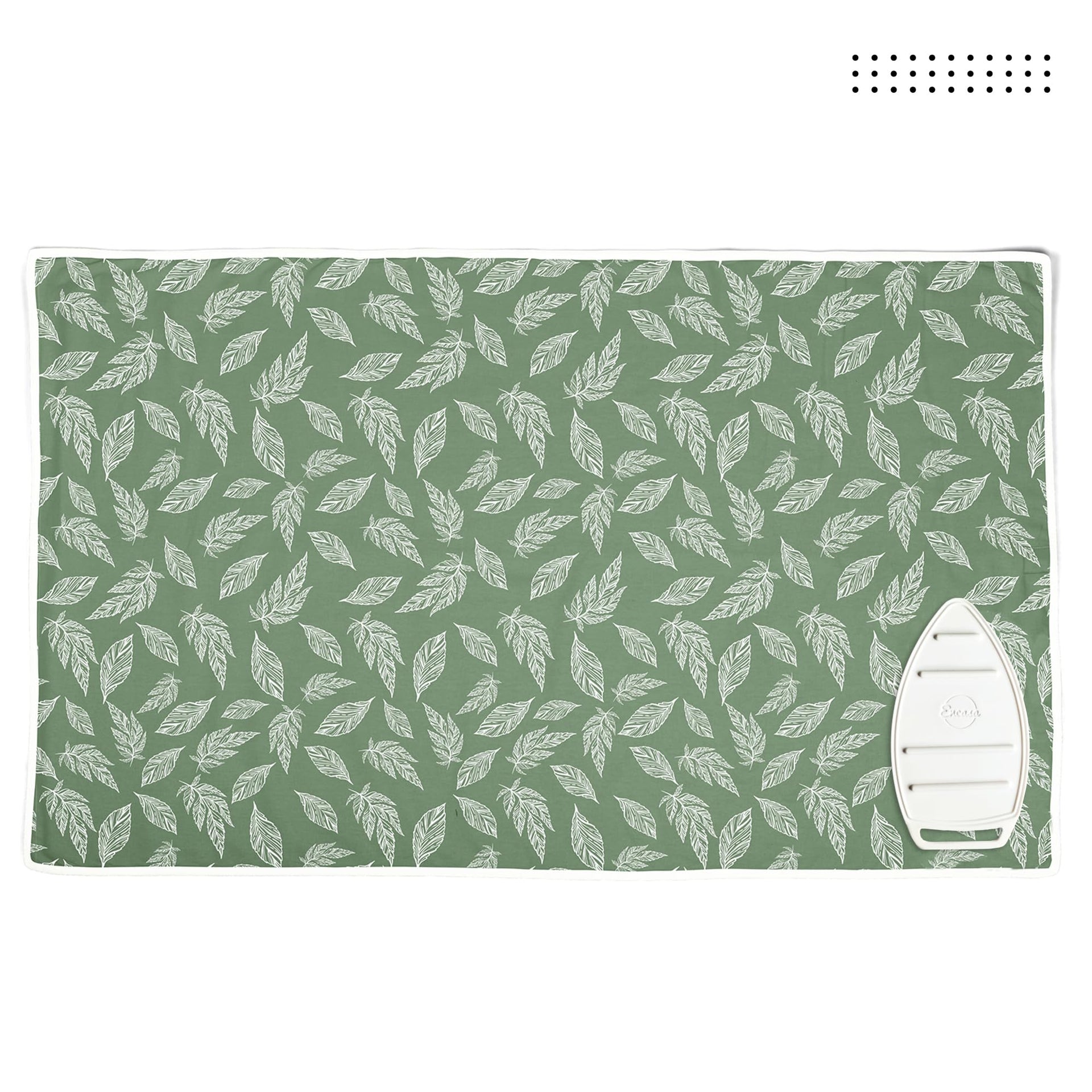 Ironing Mat Heat Resistant Pad 48"x28" Big Leaves Green