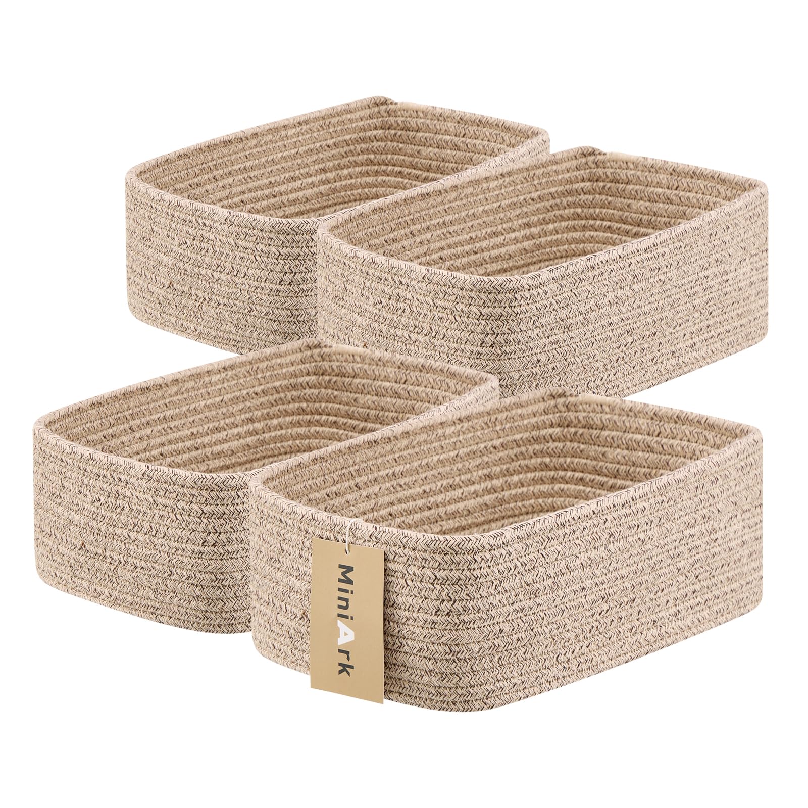 Small Storage Baskets for Organizing (4 Count)