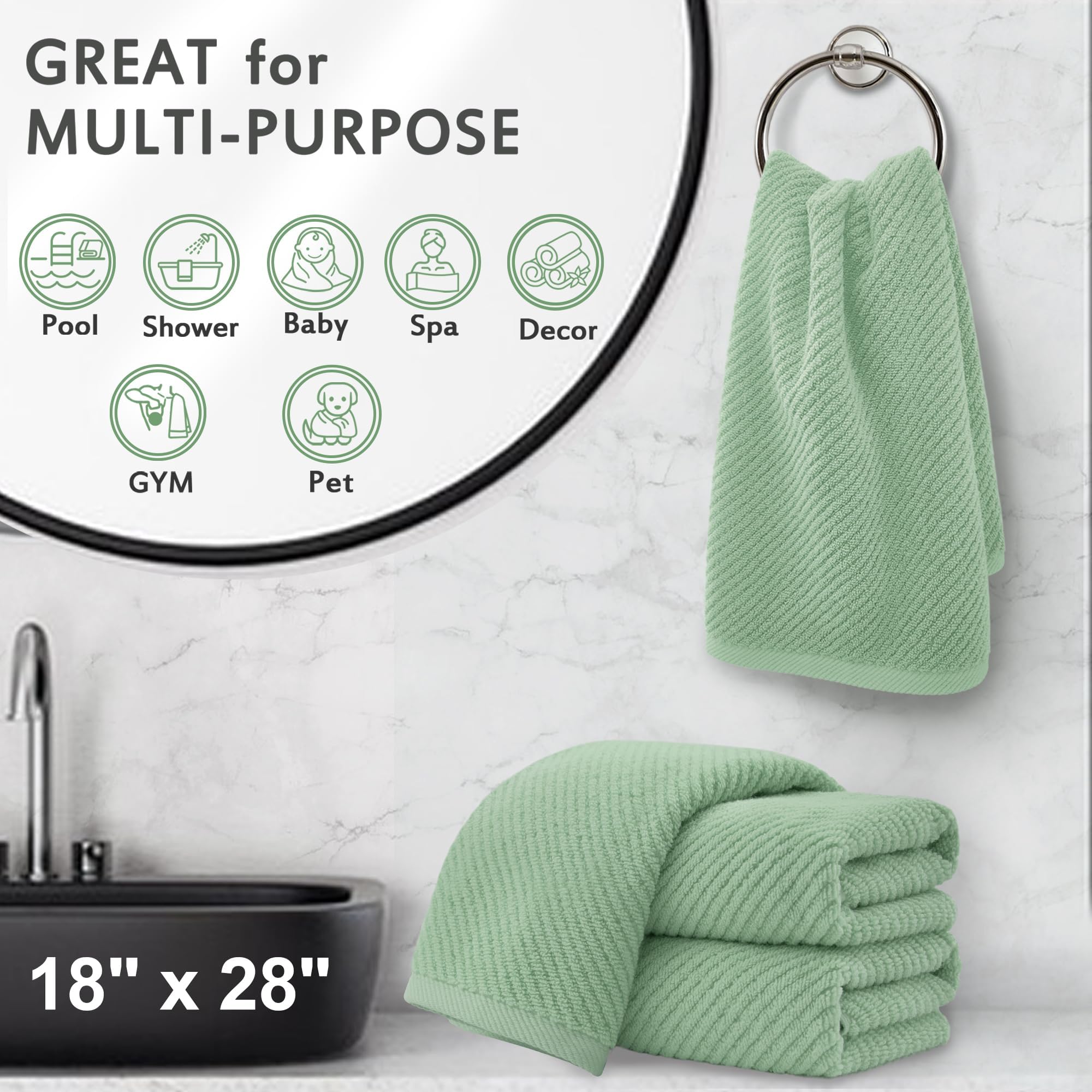 Hand Towels 4PC (4 Count)