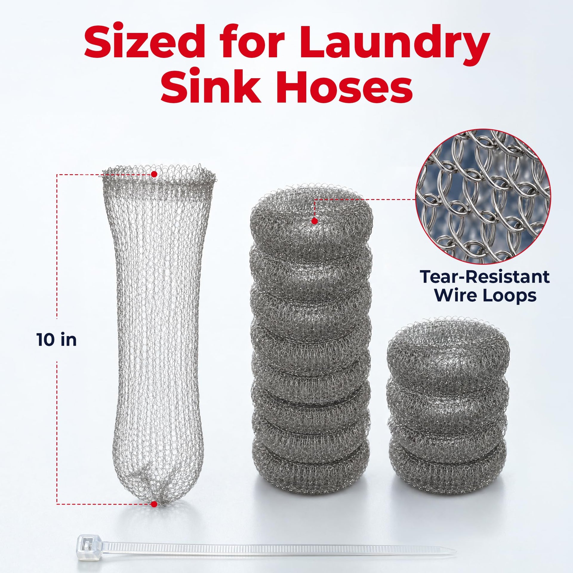 Washing Machine Lint Trap Stainless Steel 30 (12 Count)