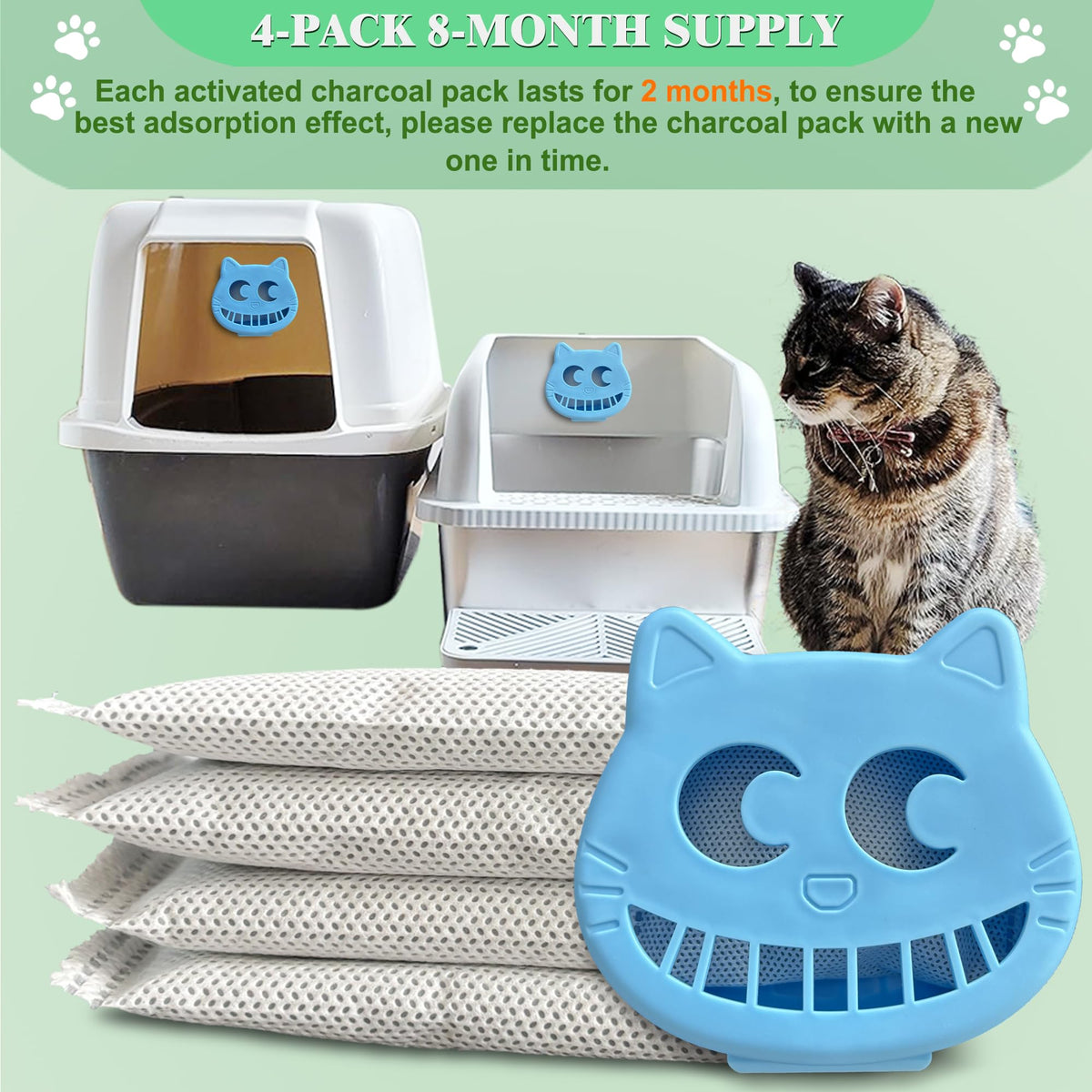 Unscented Cat Litter Box Deodorizer for Fumoi Automatic Litter Box