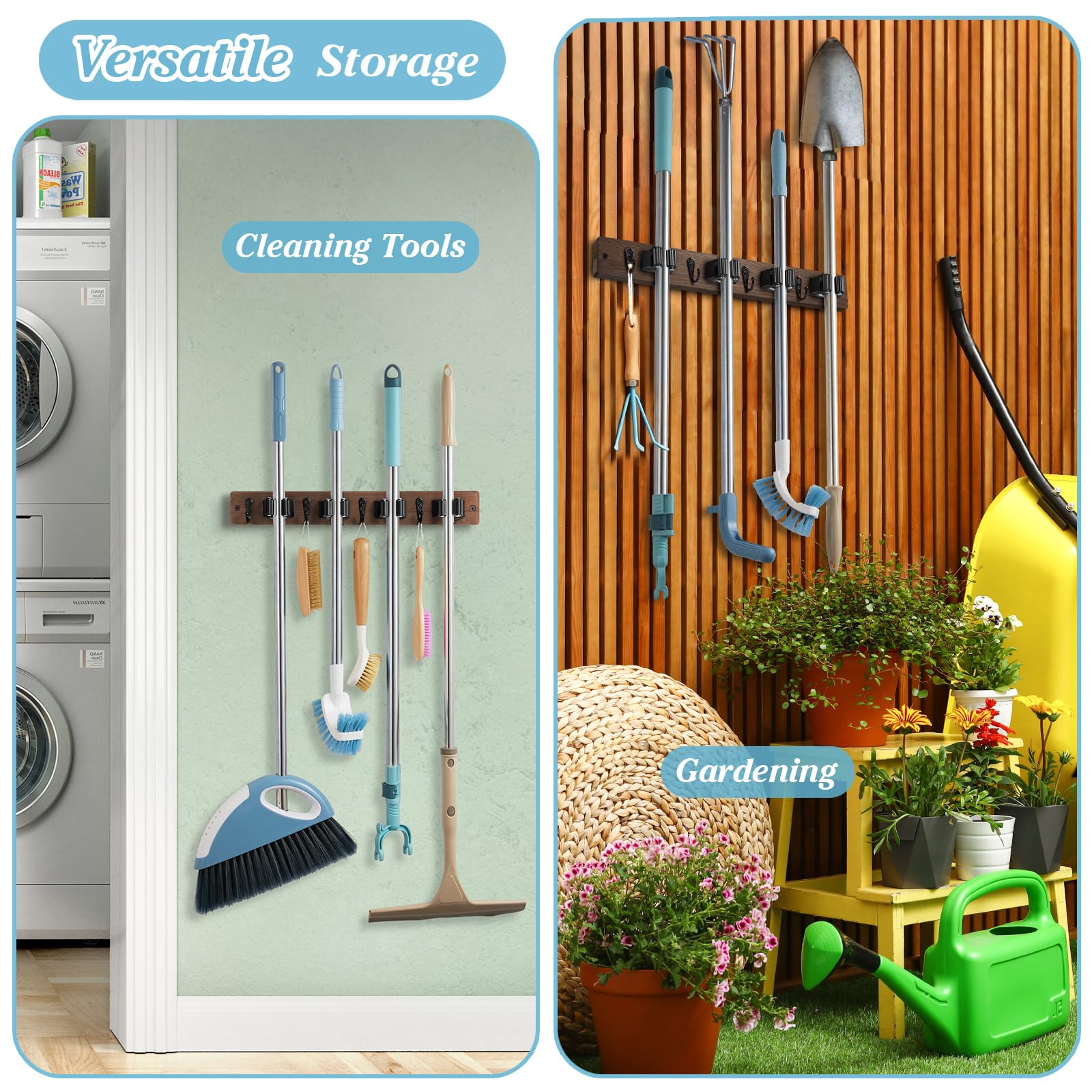 Broom Holder Wall Mount