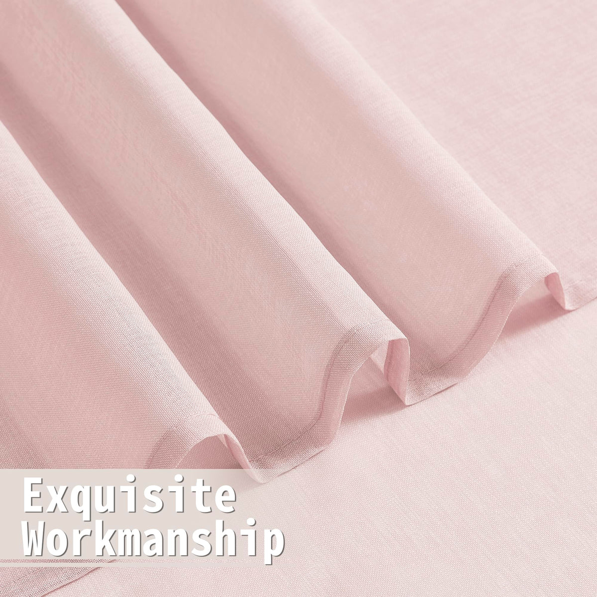 Sheer Door Curtain Closet Linen Textured Curtains Sheer Doorway Light Filtering Voile Patio Glass Doors Rod Pocket Curtain French Door