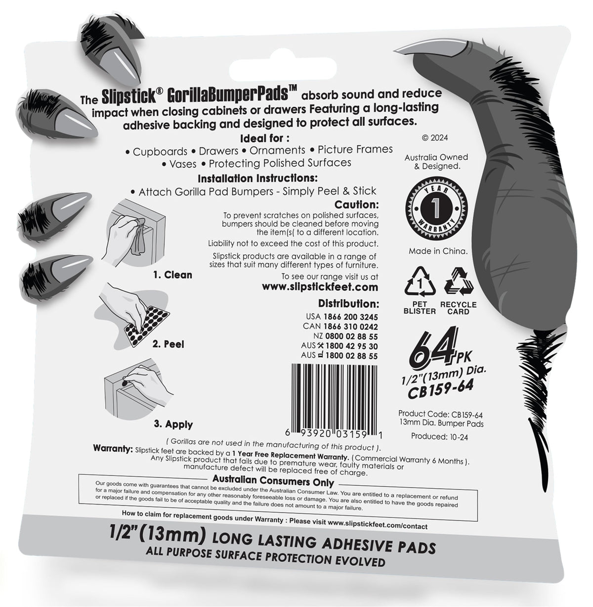 GorillaBumperPads Premium 1 (64 Count)