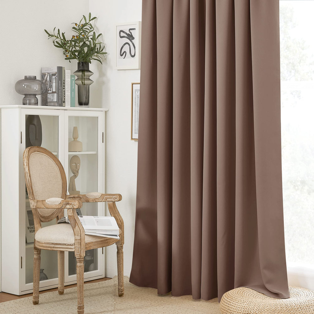 Blackout Curtains for Bedroom Living Room Nursery 72 inches Long (2 Count)