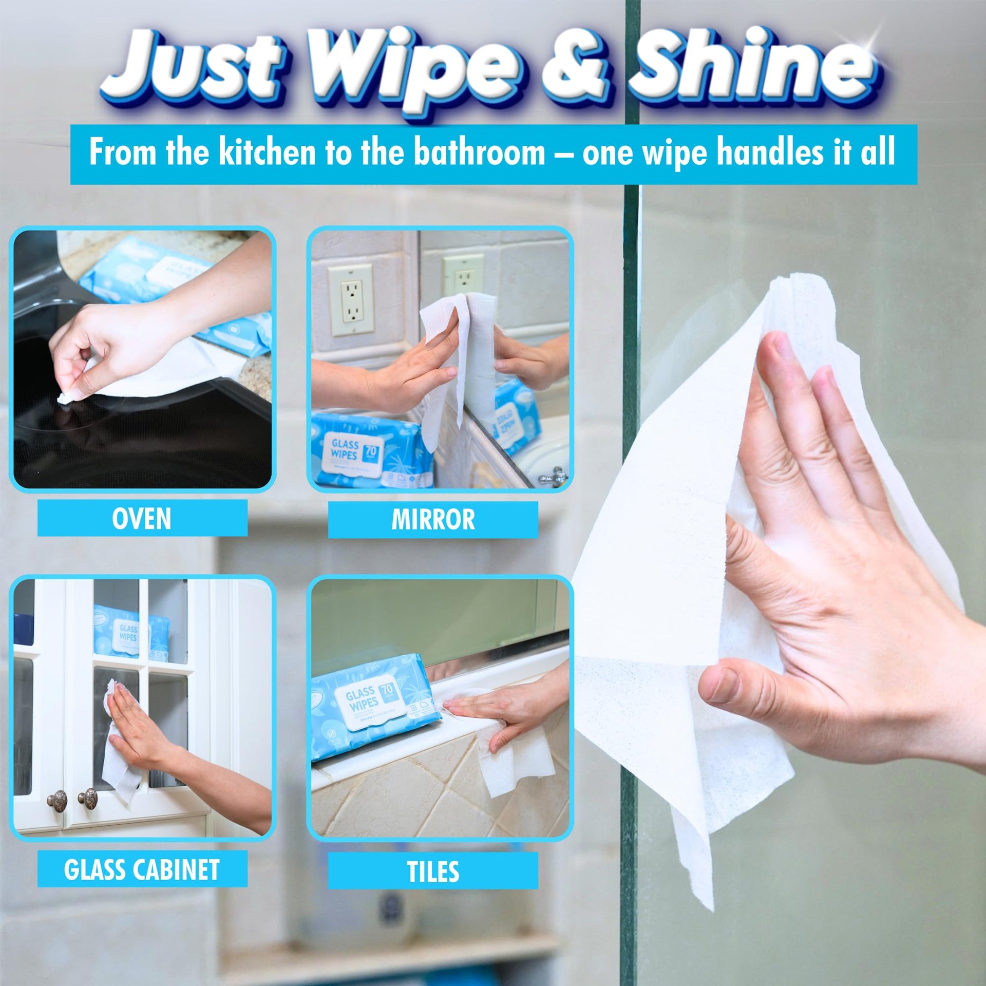 Car Interior Cleaning Wipes Set 210 Count