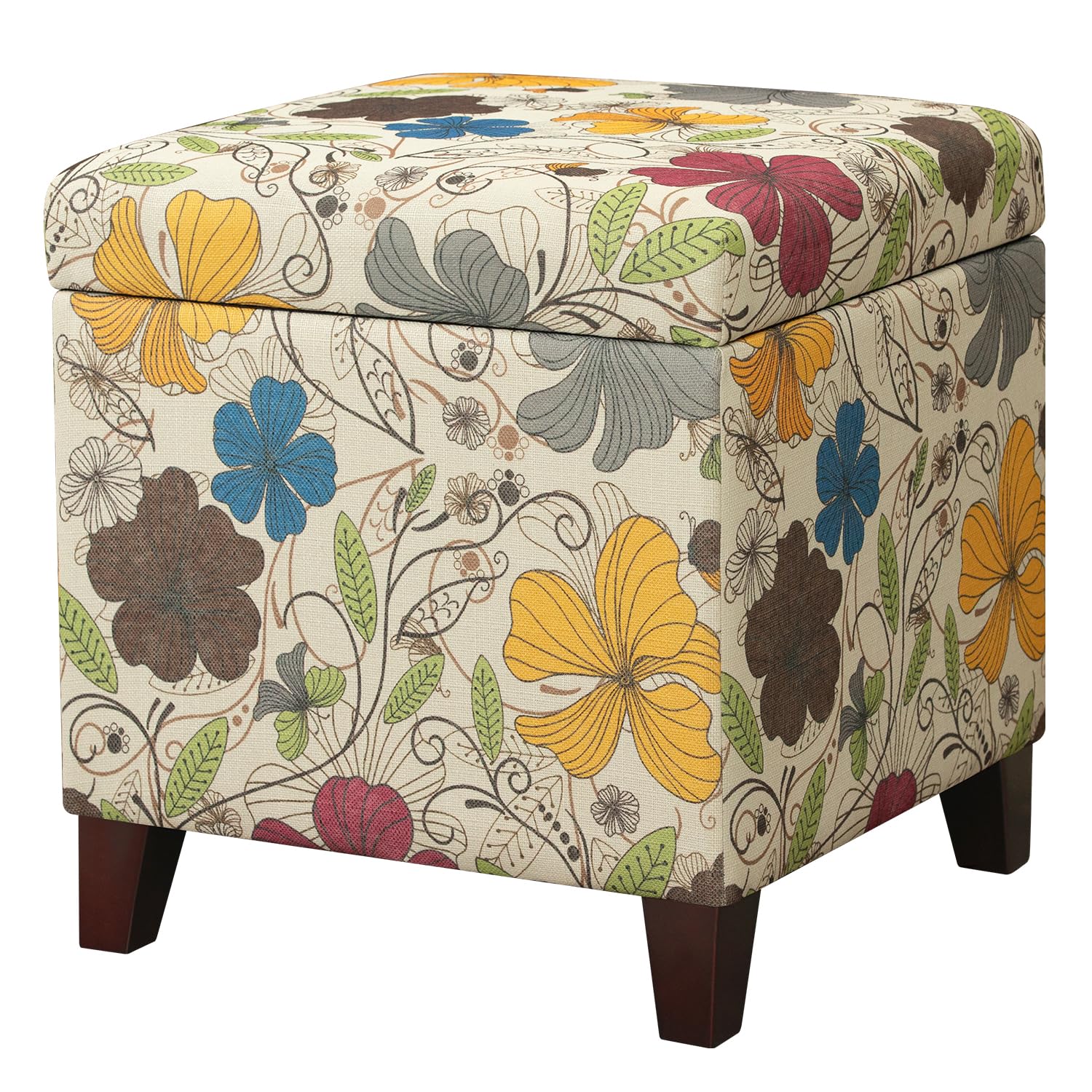18 Inch High Cube Ottoman Storage