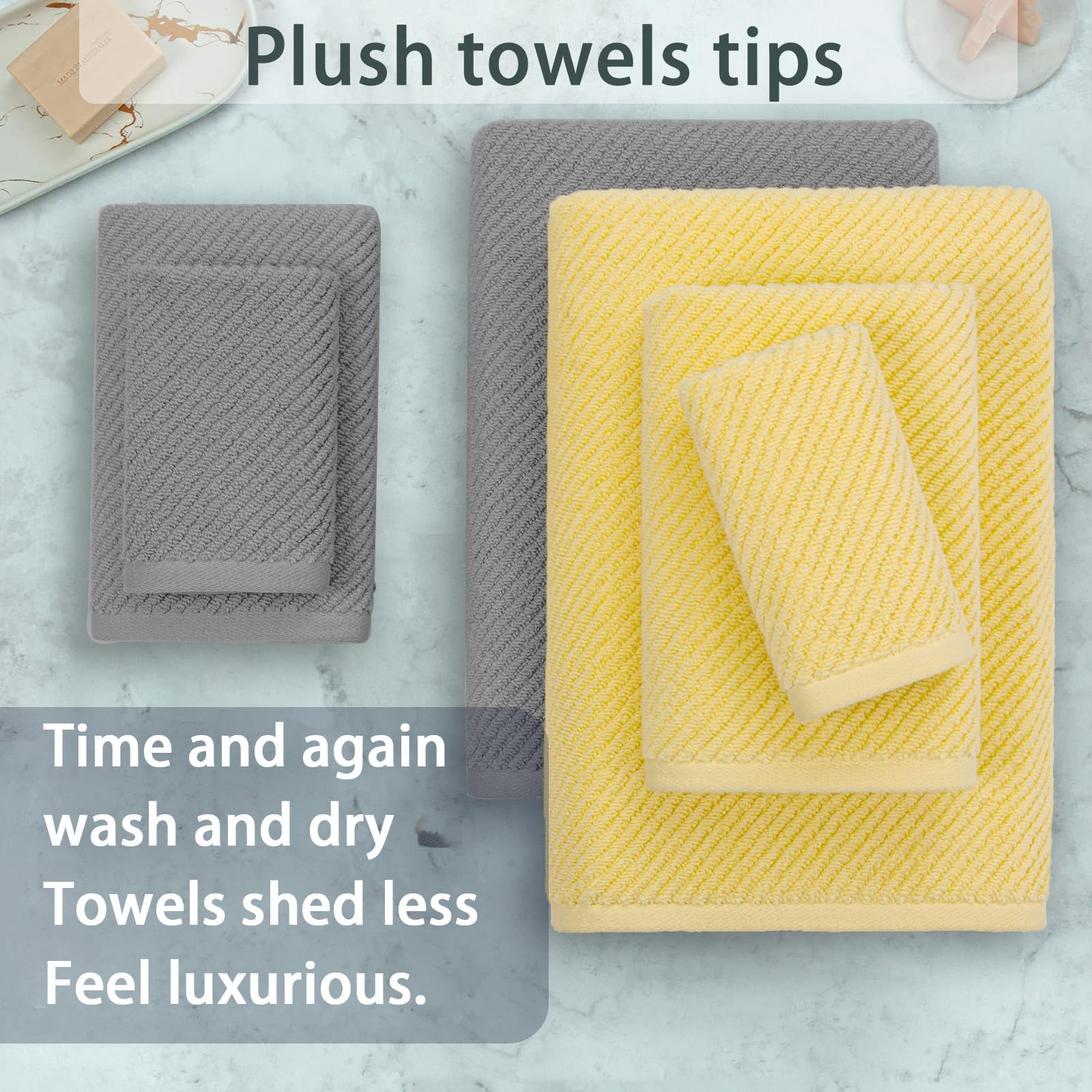 6PC Towel Set (6 Count)