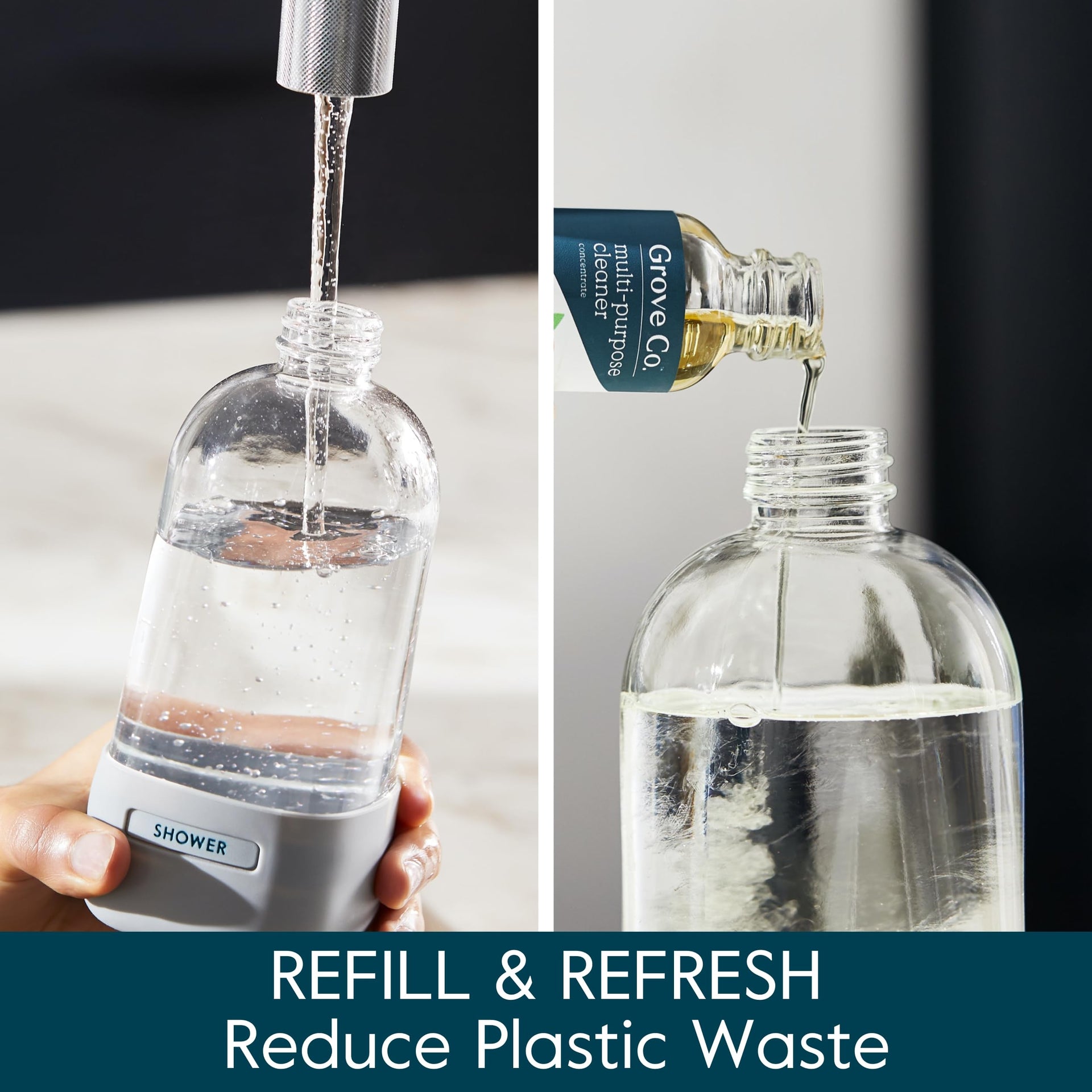 Refillable Glass Spray Bottles for Cleaning (16 Ounce)
