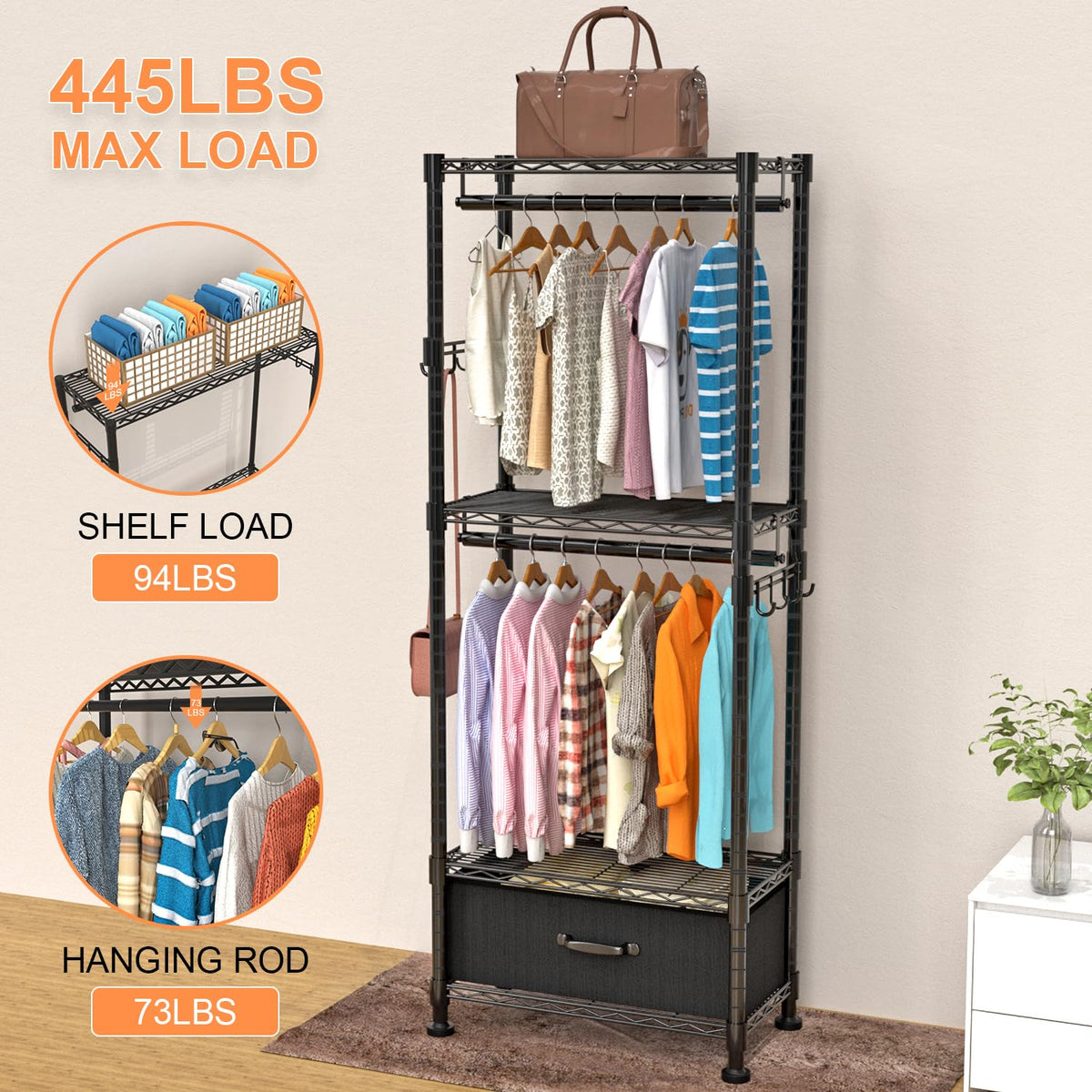 Clothes Rack Clothing Rack for Hanging Clothes