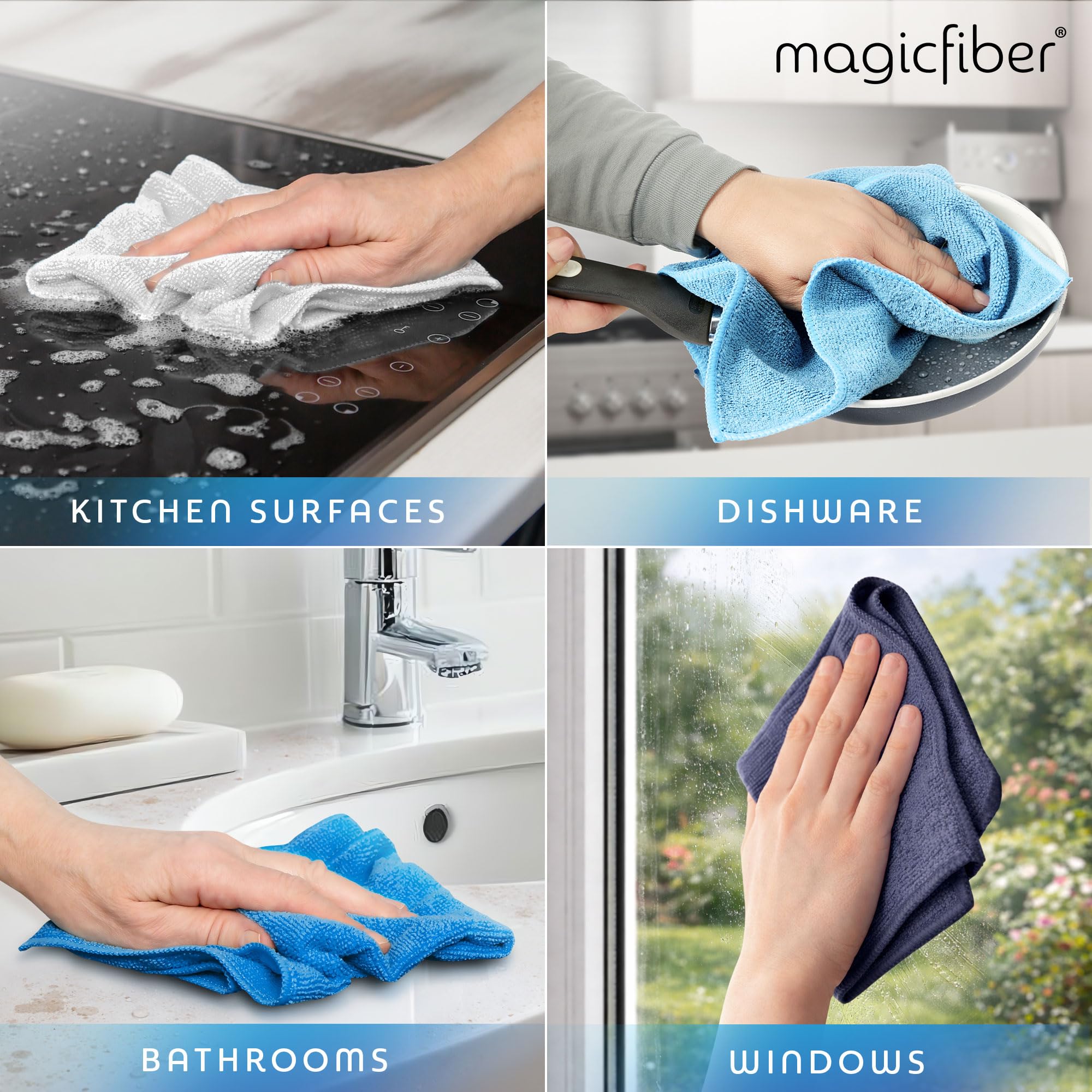 Microfiber Cleaning Cloth (12 Count)