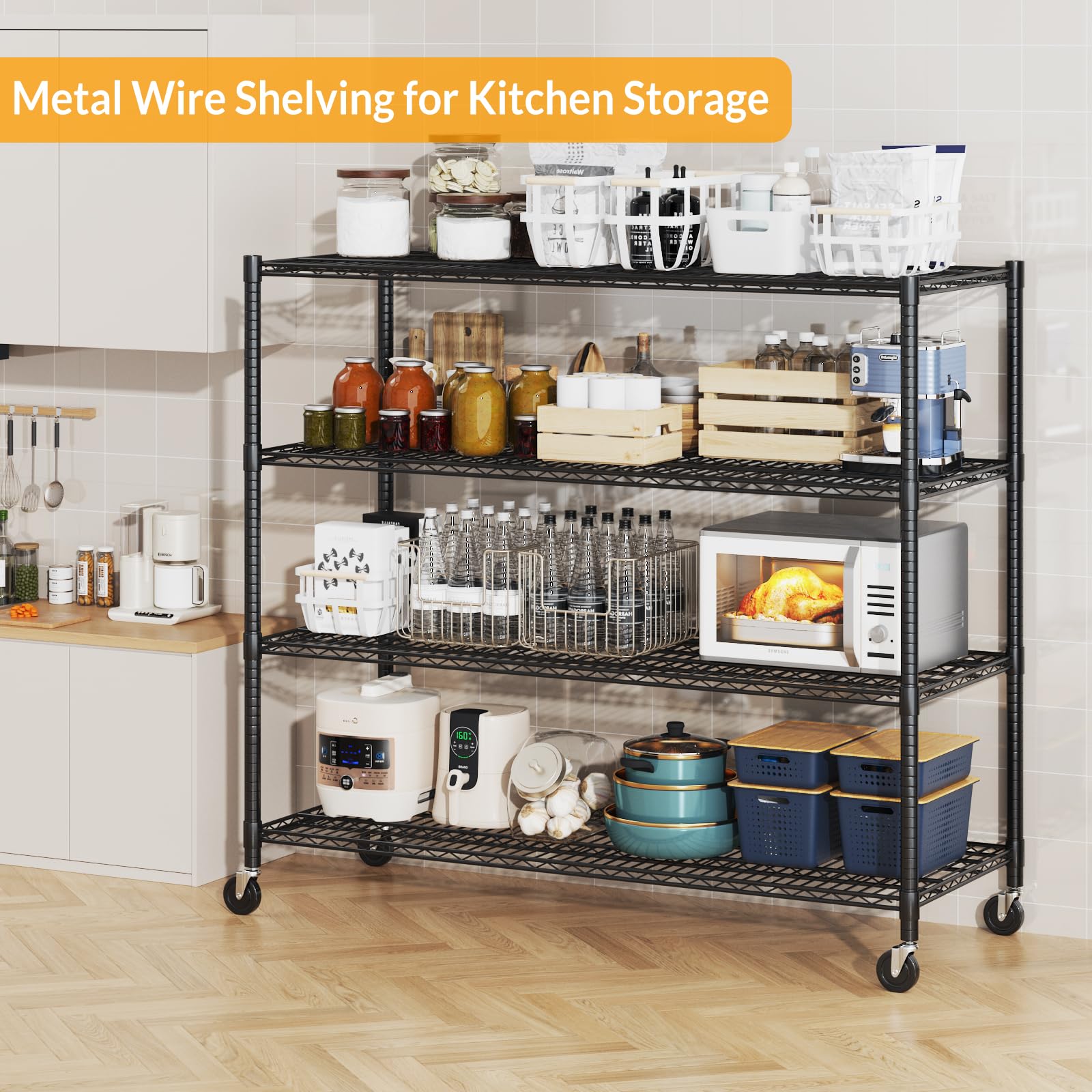Storage Shelves with Wheels