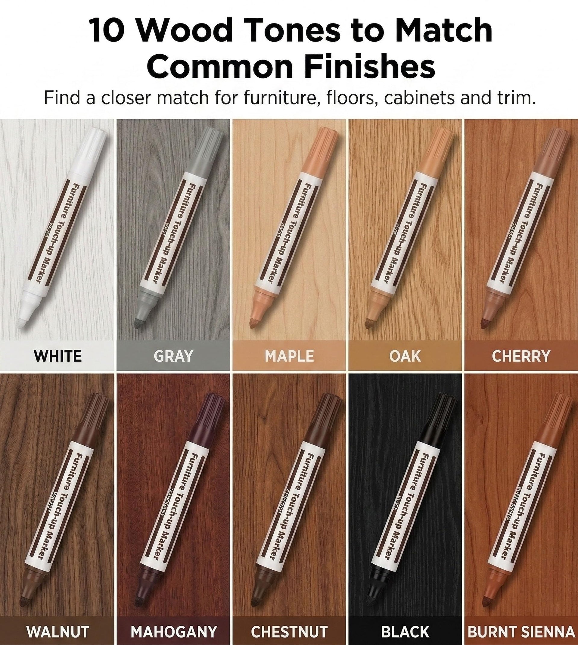 Furniture Markers Touch Up Kit (21 Count)