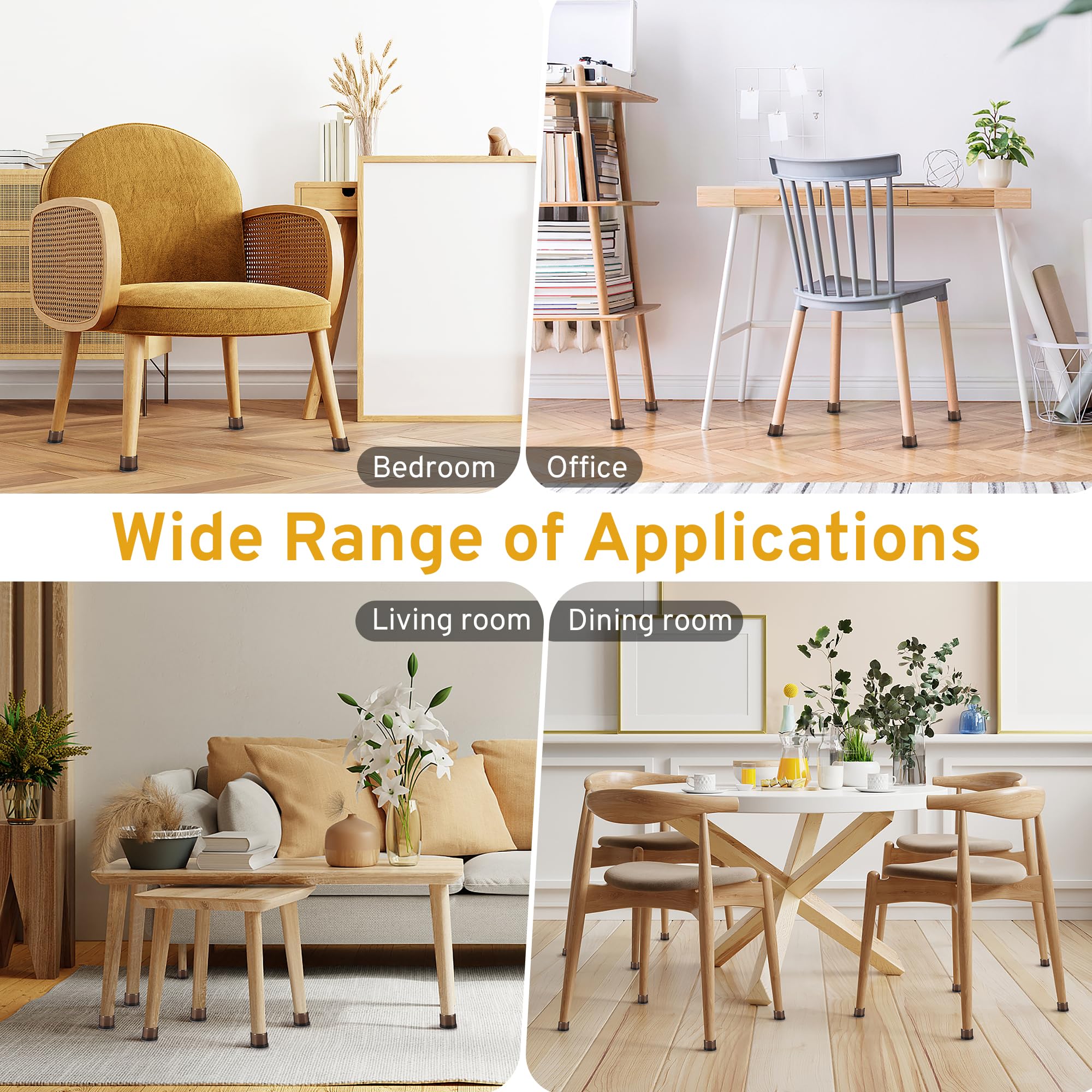 24PCS Round Chair Leg Floor Protectors (24 Count)