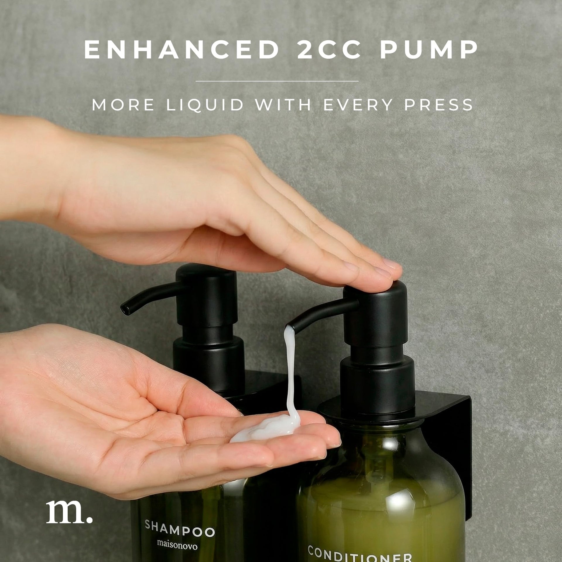 Refillable Shampoo and Conditioner Bottles (3 Count)