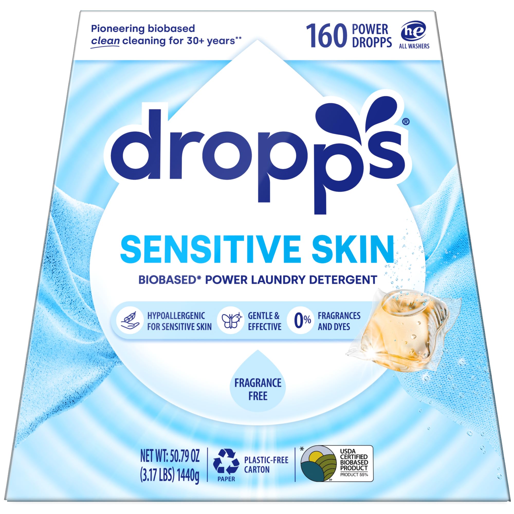 Sensitive Skin Laundry Detergent Pods (160 Count) - ModHome Supplies