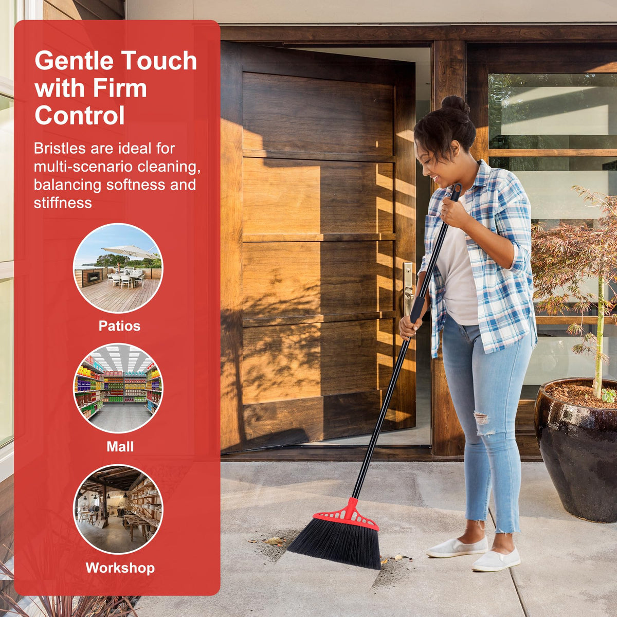 Heavy Duty Broom Commercial Indoor