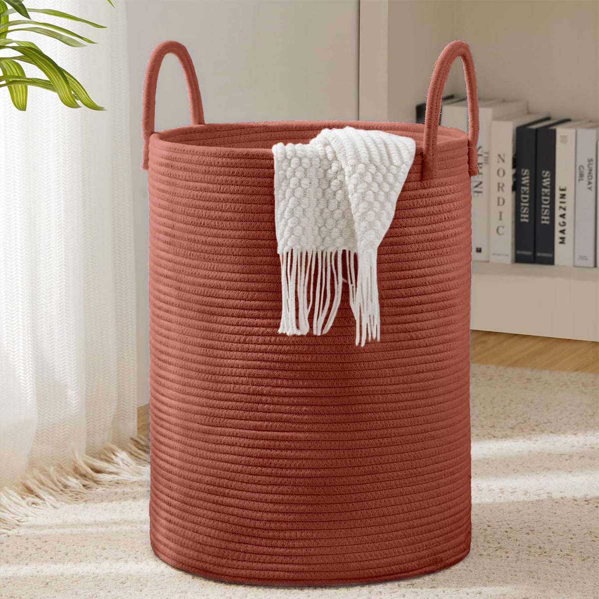Cotton Rope Laundry Hamper Basket (1961.2133 Fl Oz) - ModHome Supplies