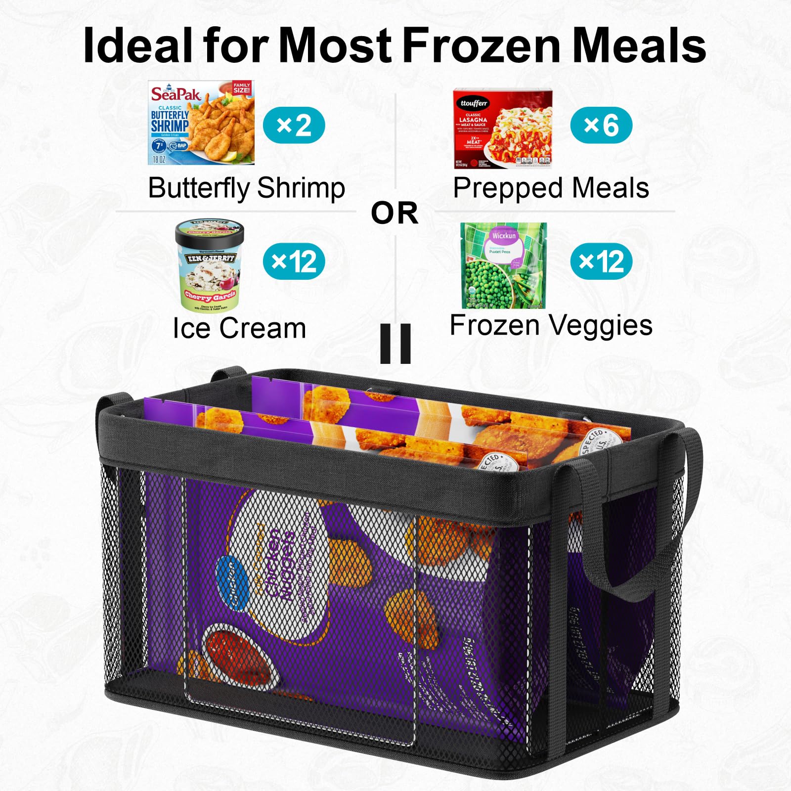 Freezer Organizer Bins (3 Count)