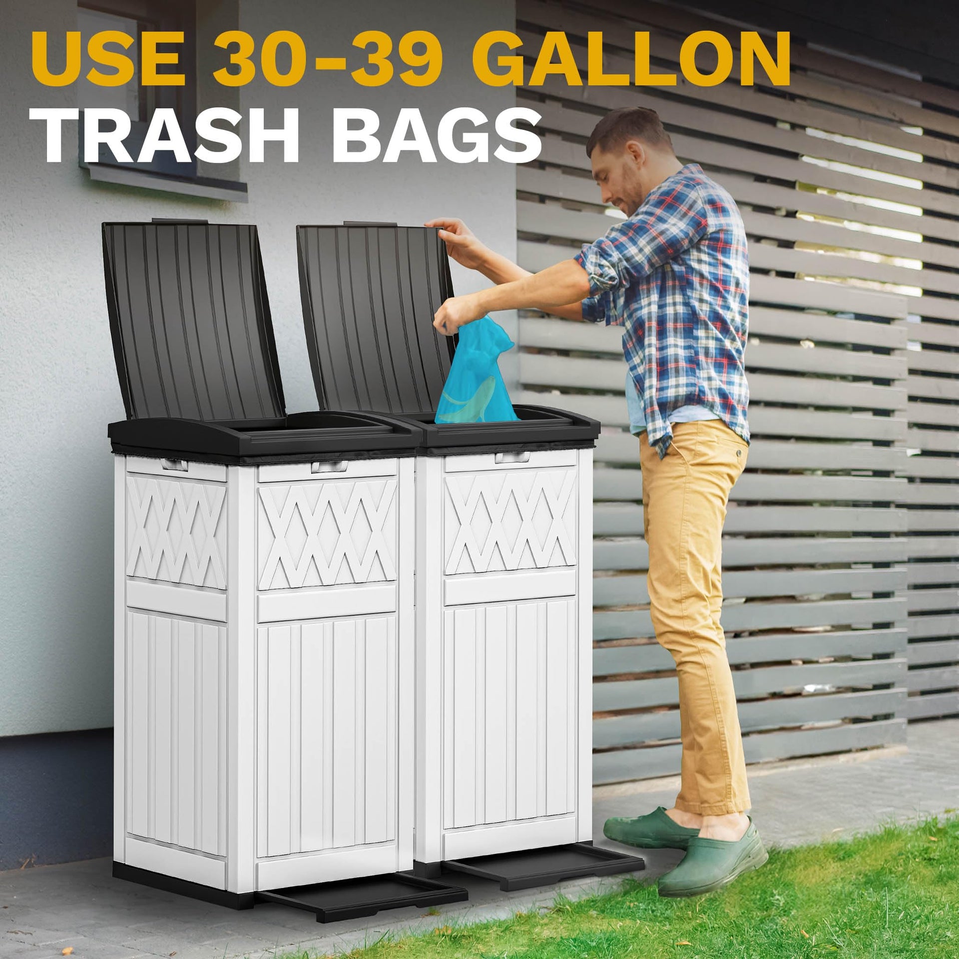 36 Gallon Outdoor Trash Can