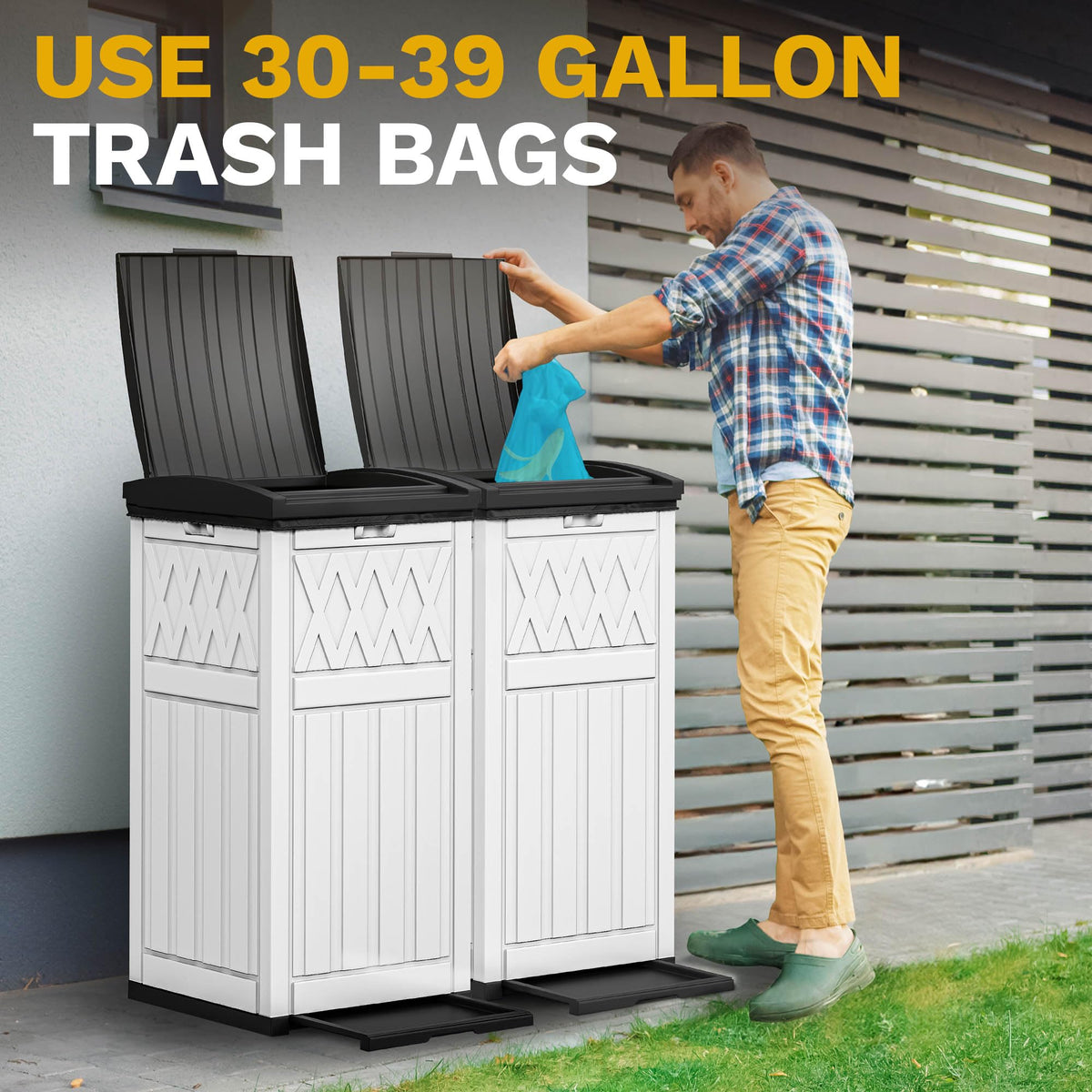36 Gallon Outdoor Trash Can
