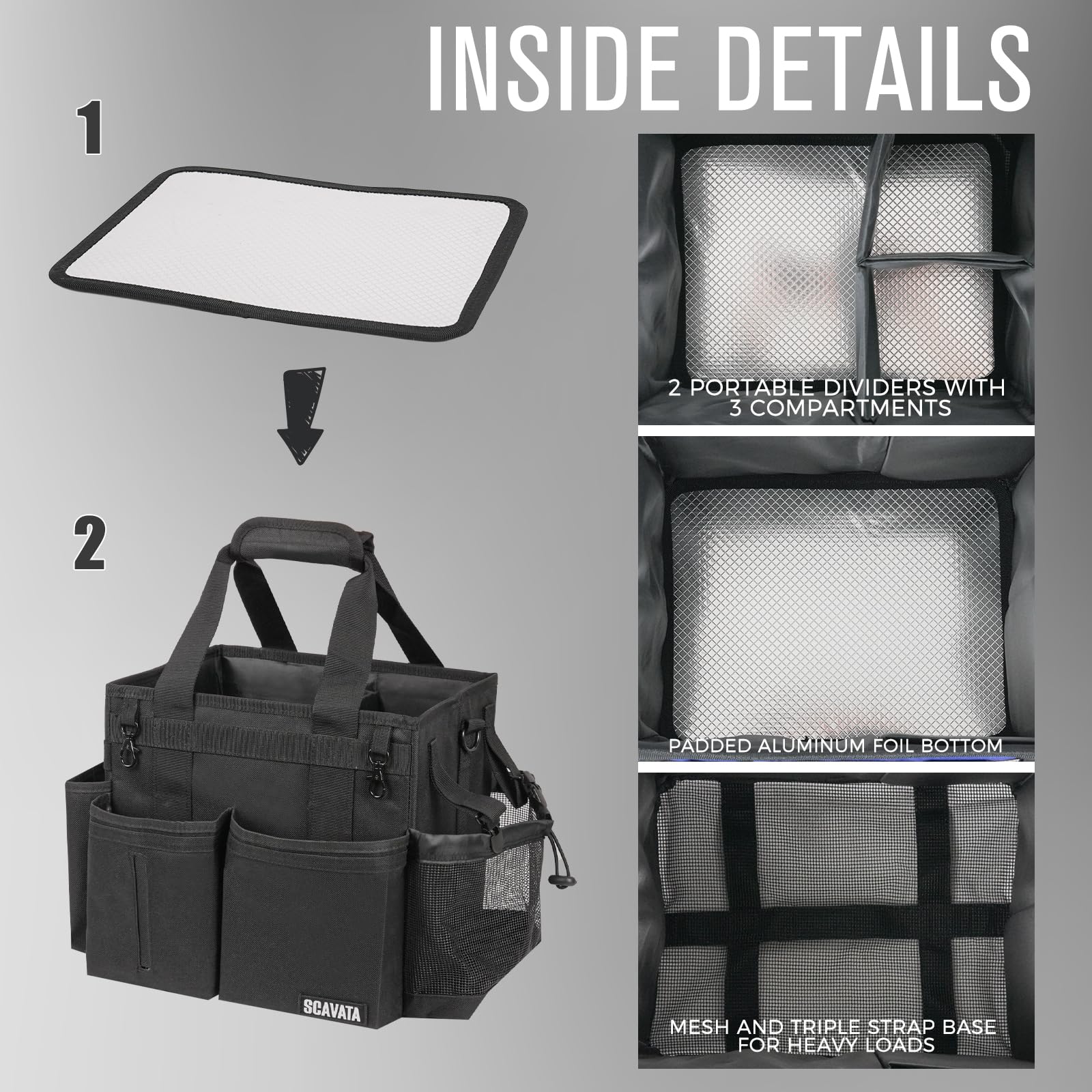 Compact Wearable Cleaning Caddy with Handle & Shoulder Straps