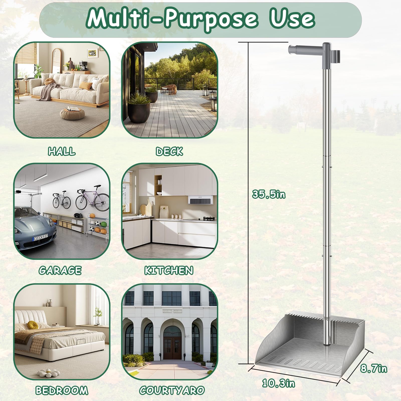 Dust Pans with Long Handle