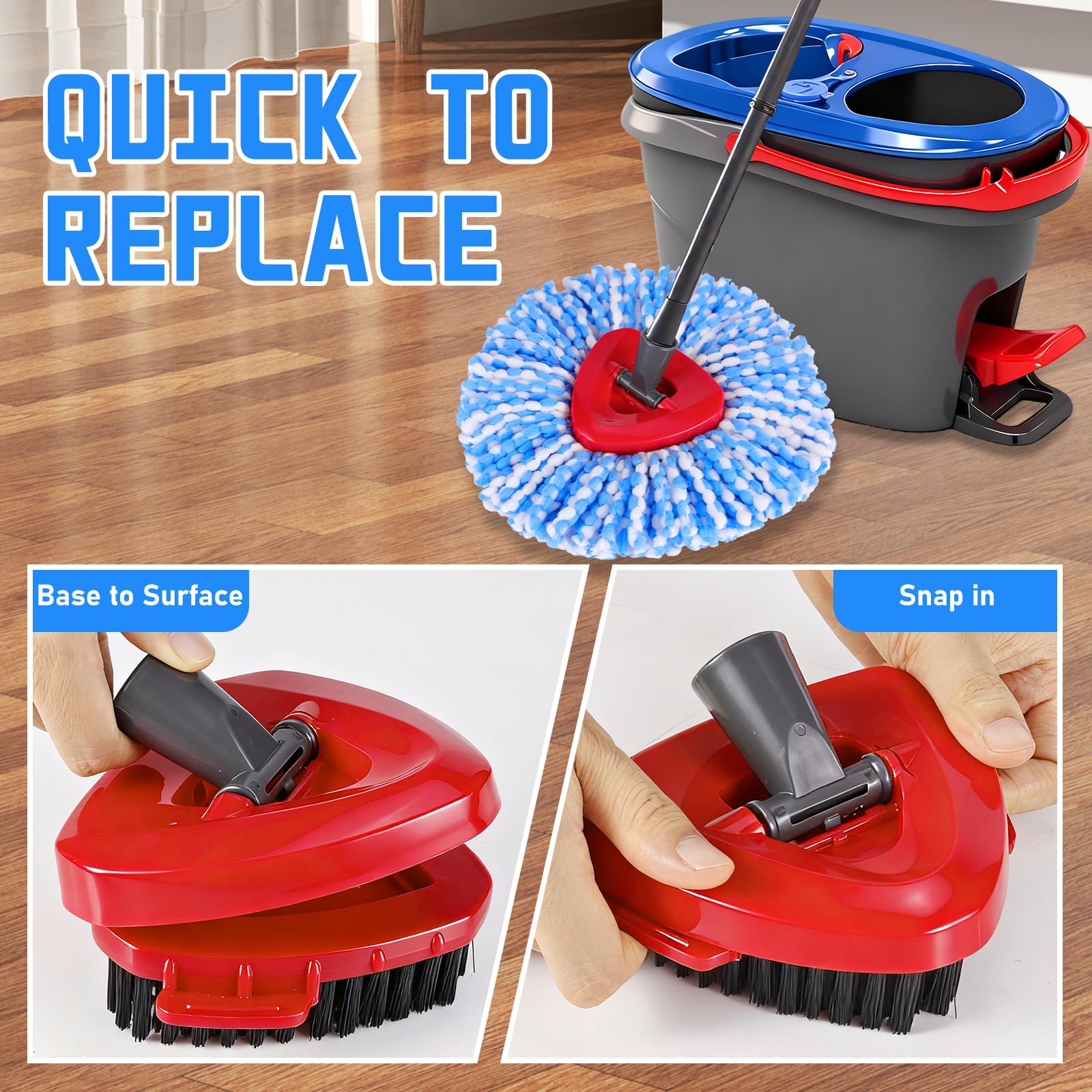7 Pack Spin Mop Head for O (7 Count)