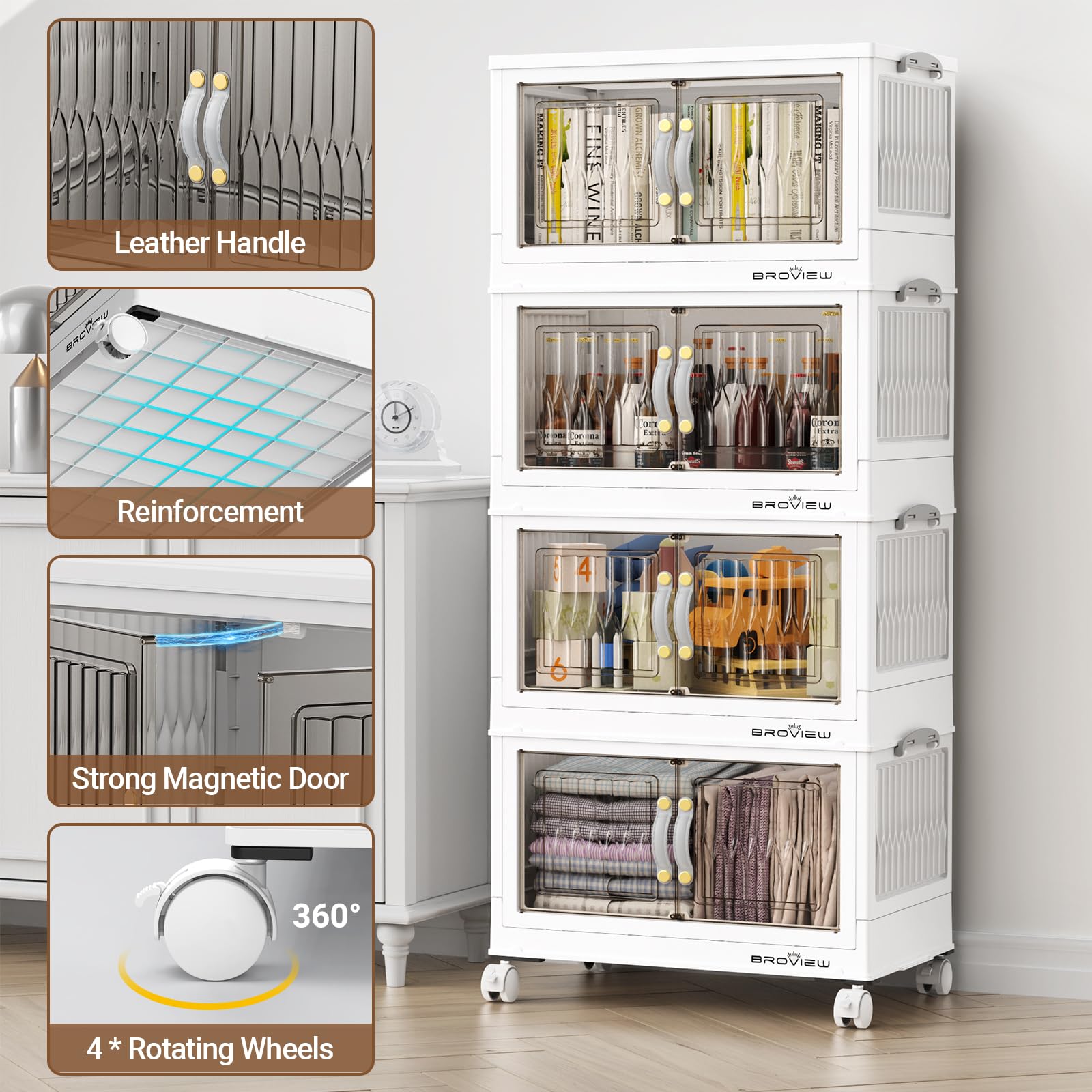 135Qt Stackable Storage Bins with Lid (3 Count)