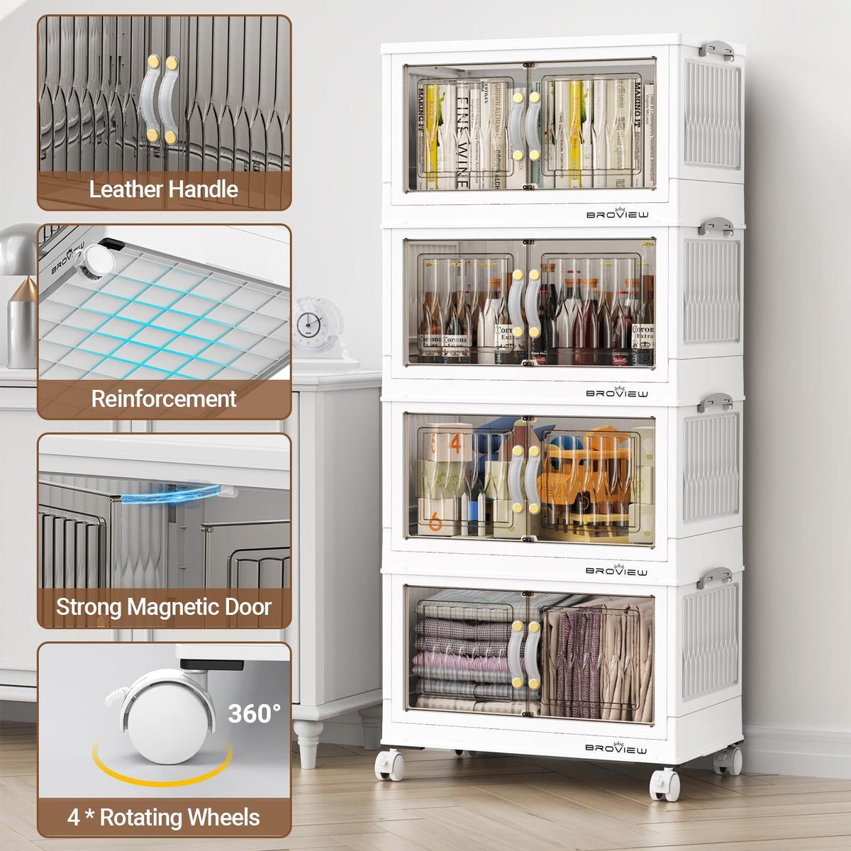 135Qt Stackable Storage Bins with Lid (3 Count)