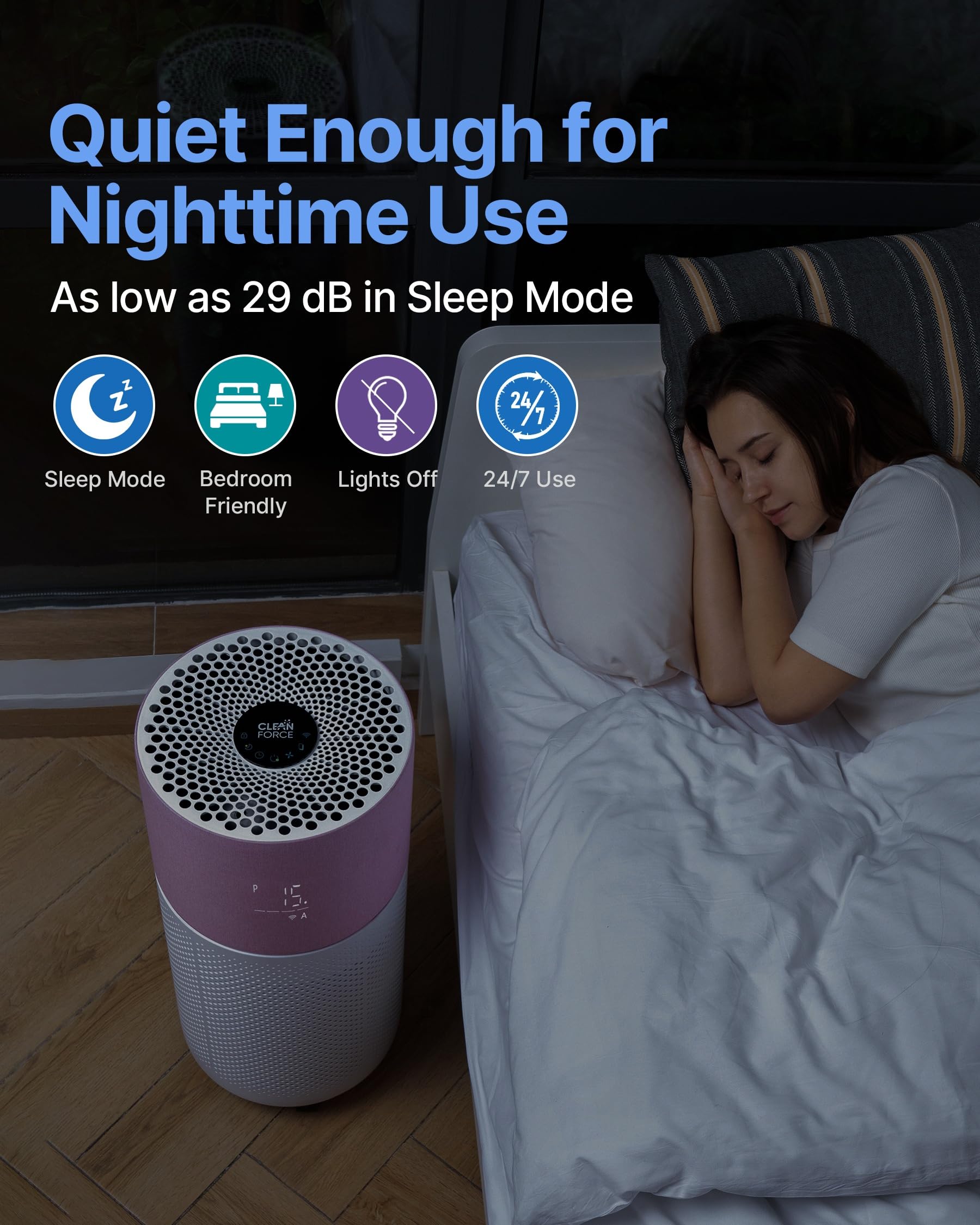CleanForce Air Purifier for Large Room up to 2